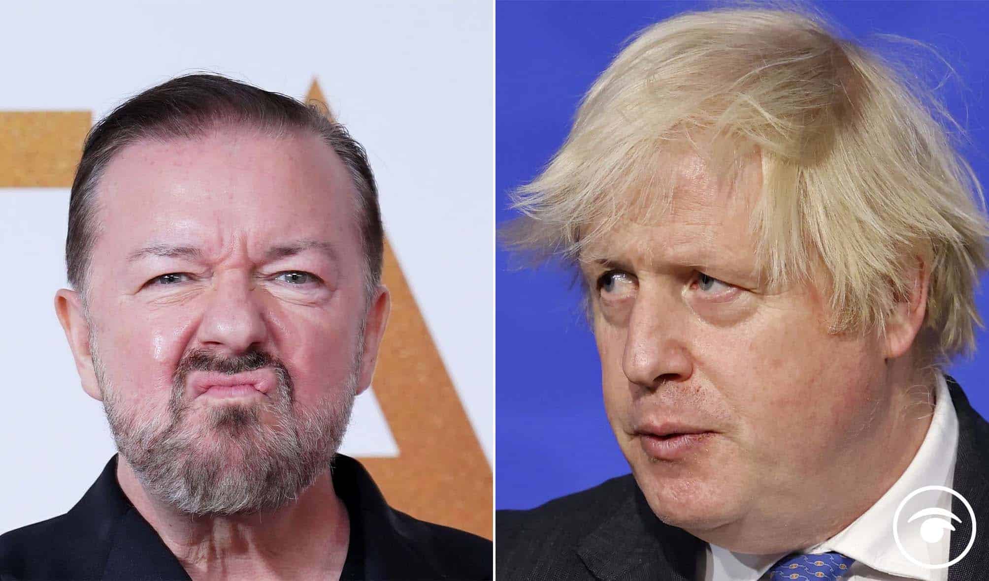 Watch: Ricky Gervais rages at ‘rule-breaking’ Tories in expletive-laden rant