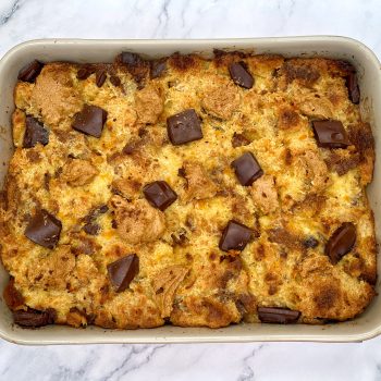 Pannetone bread and butter pudding recipe Jonathan Hatchman