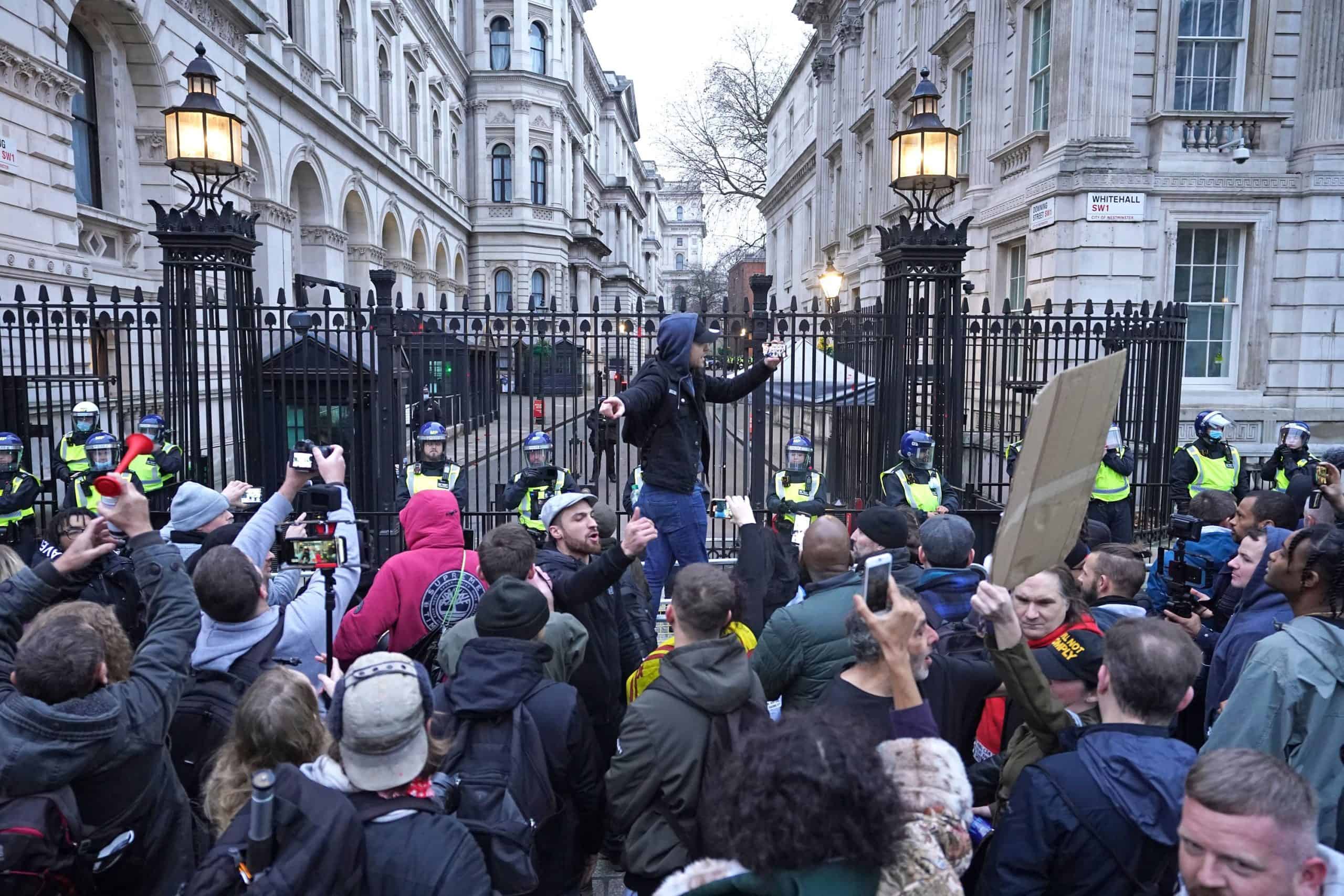 Watch: Violent scenes as lockdown protestors clash with police