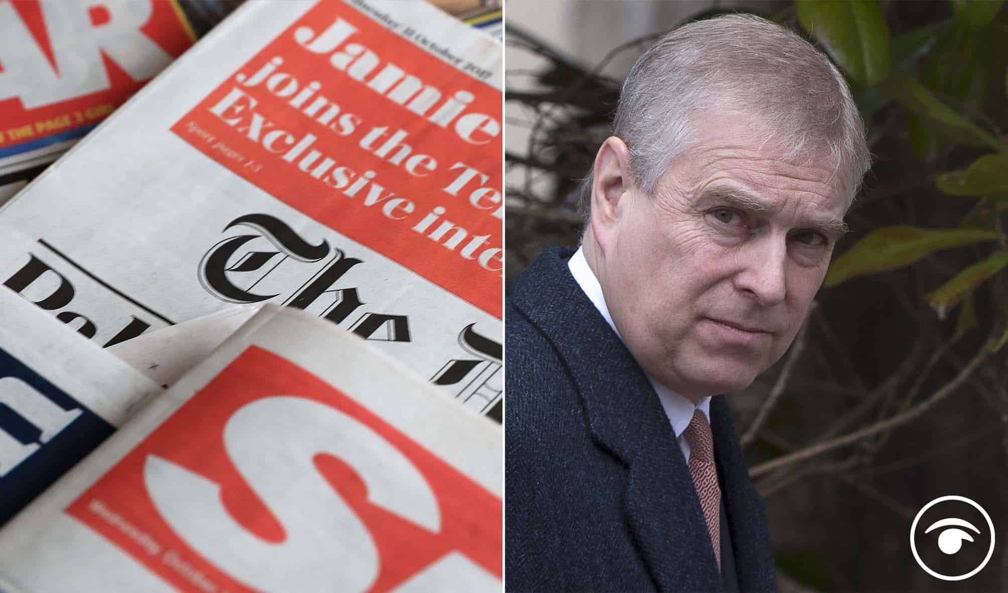 The papers: Prince Andrew appears to be royally…