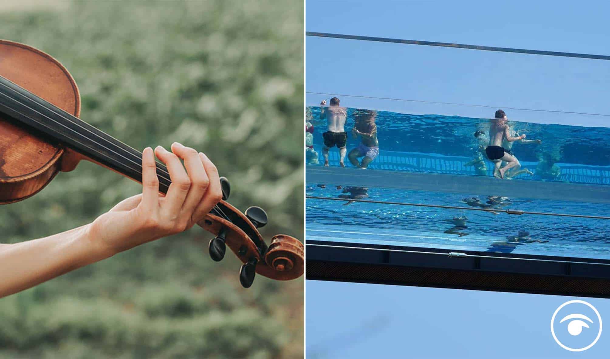 Residents with transparent pool 115ft above ground fuming about costs