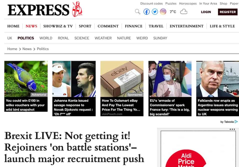 Express readers react to news of a ‘Rejoiner revolt’