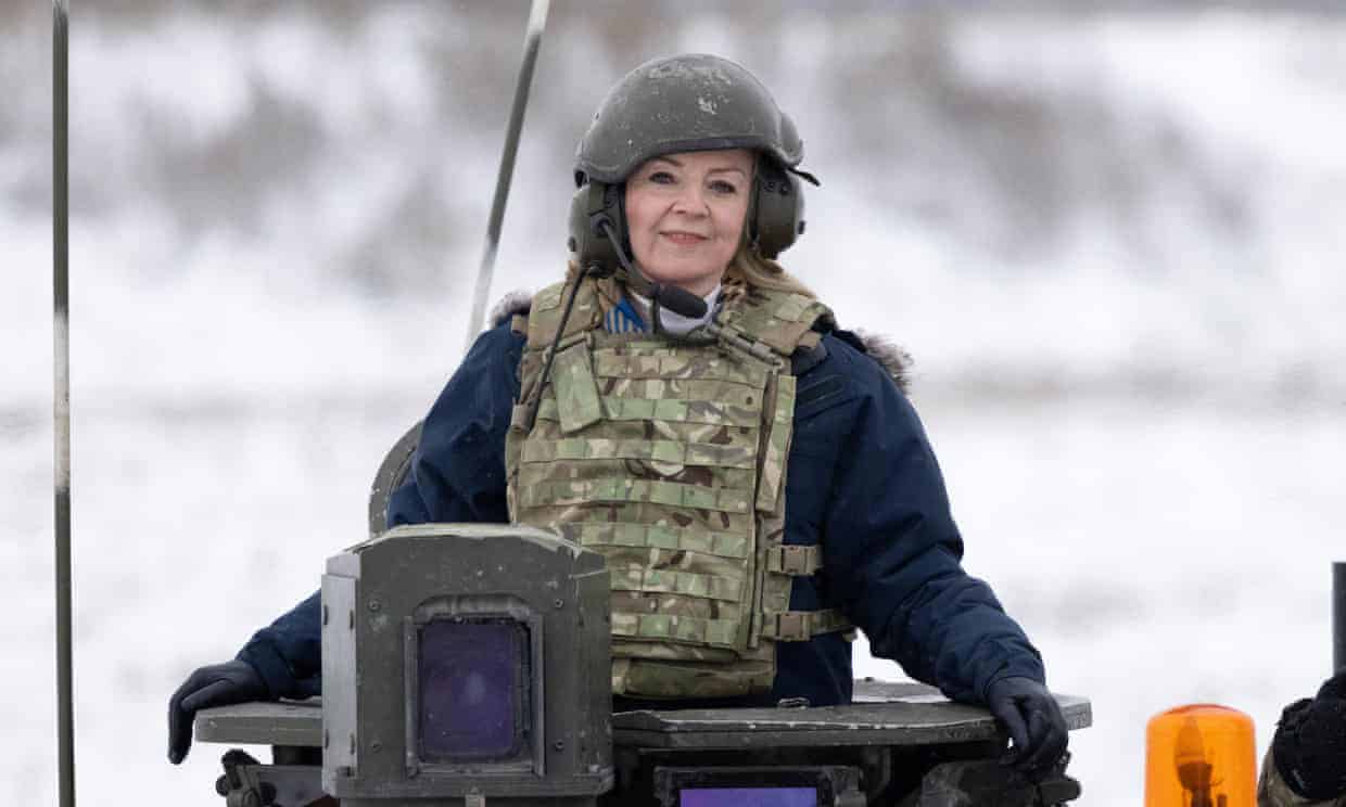 Woman who rides about in tank urges Russia to dial down ‘Cold War rhetoric’