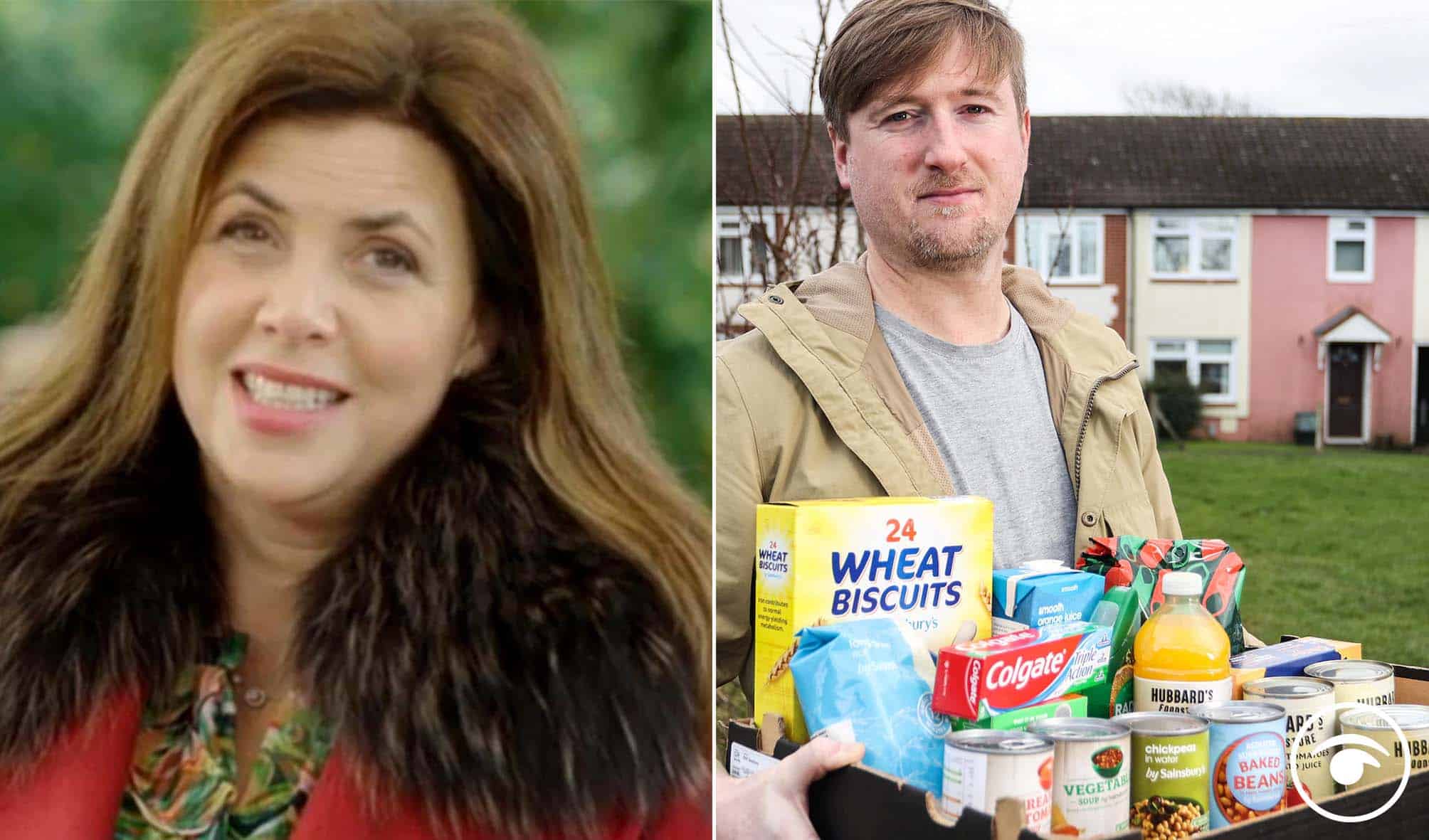 Family forced to use foodbanks despite working full time have slammed Kirstie Allsopp’s comments on house buying