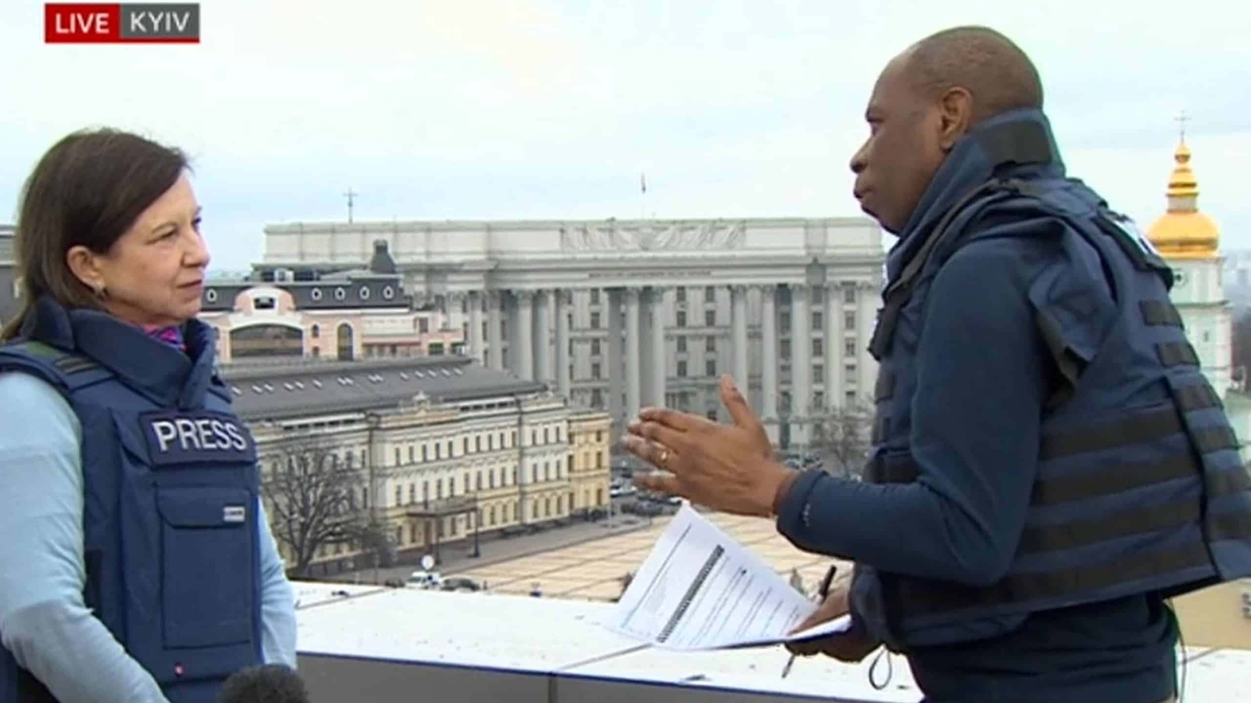 ‘It’s our job’: BBC’s Clive Myrie explains why he is staying in Kyiv