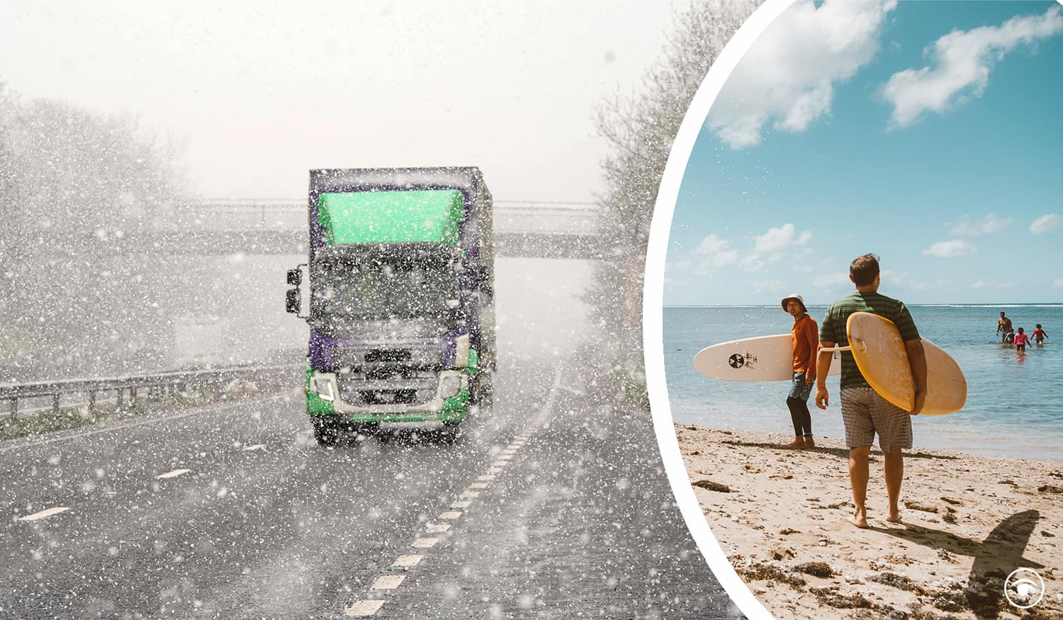 In Pictures: Snow falls across Britain just one week after Mediterranean-style heat wave