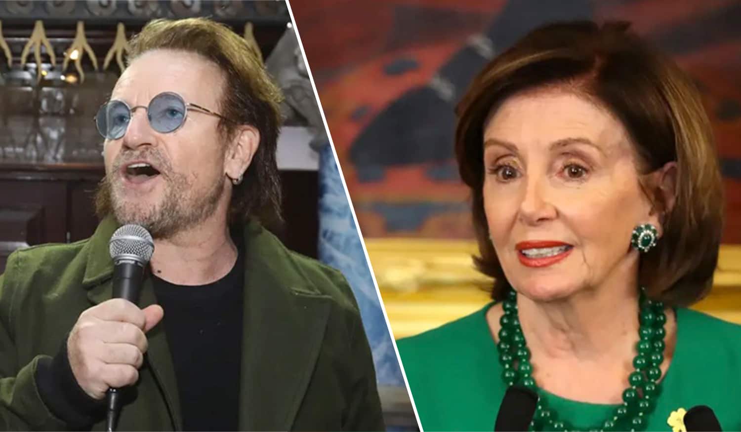 Reaction as Nancy Pelosi reads out Bono poem on St Patrick’s Day