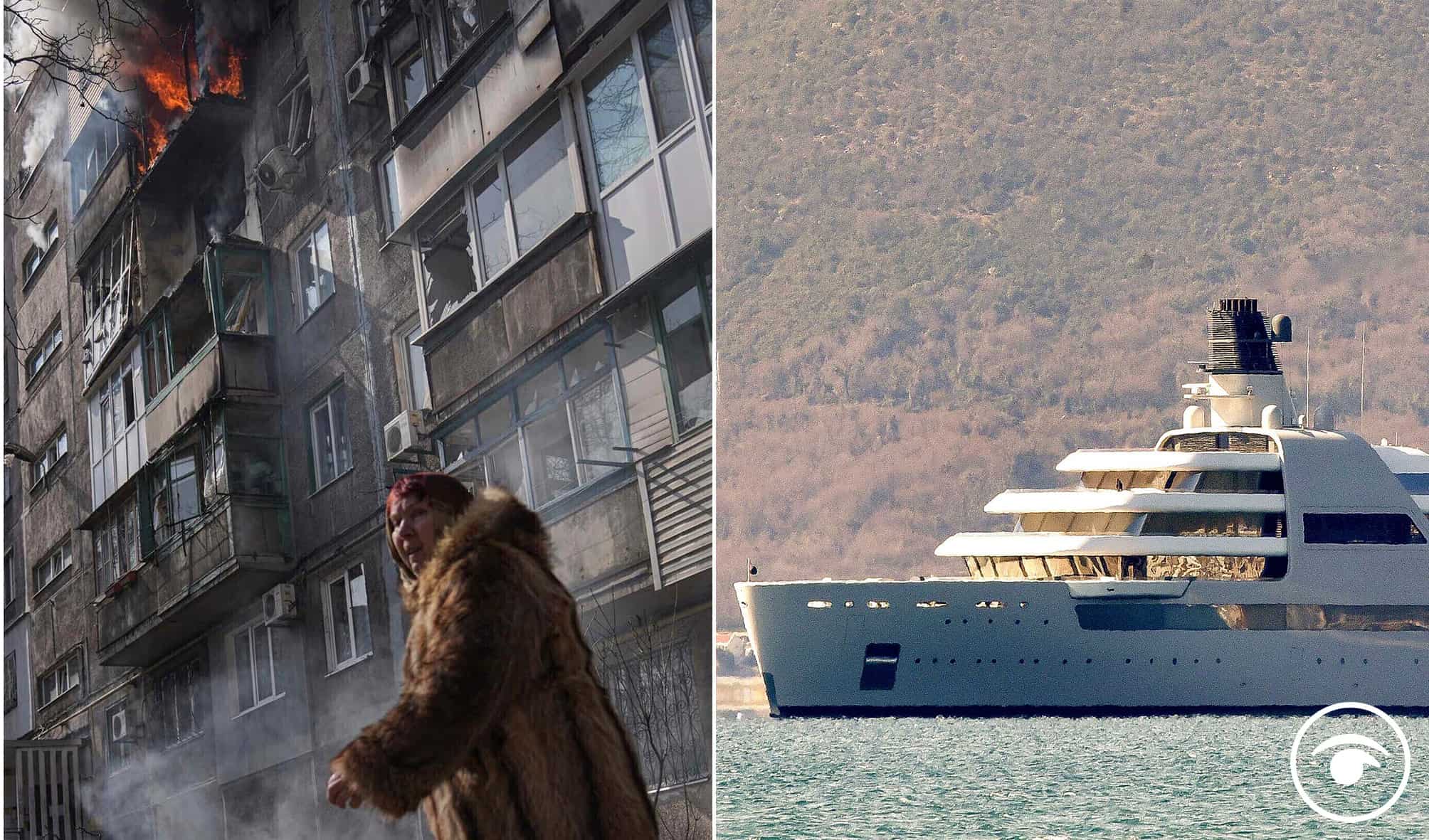 Abramovich’s luxury yacht docks in Turkey as refugees fleeing Mariupol tell of bodies lying in street