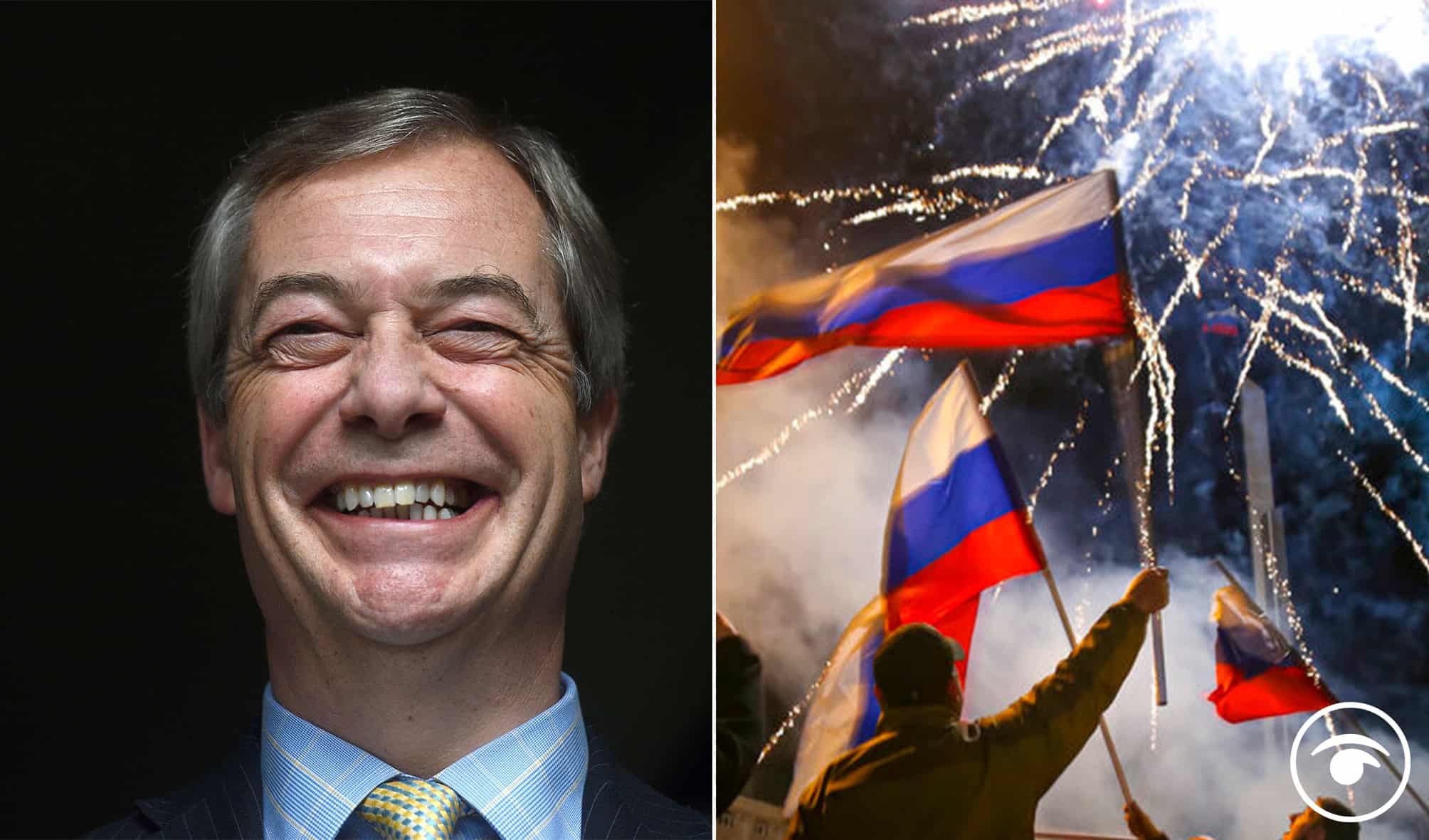 Watch: Farage accused of ‘colluding’ with Putin during his time in European Parliament