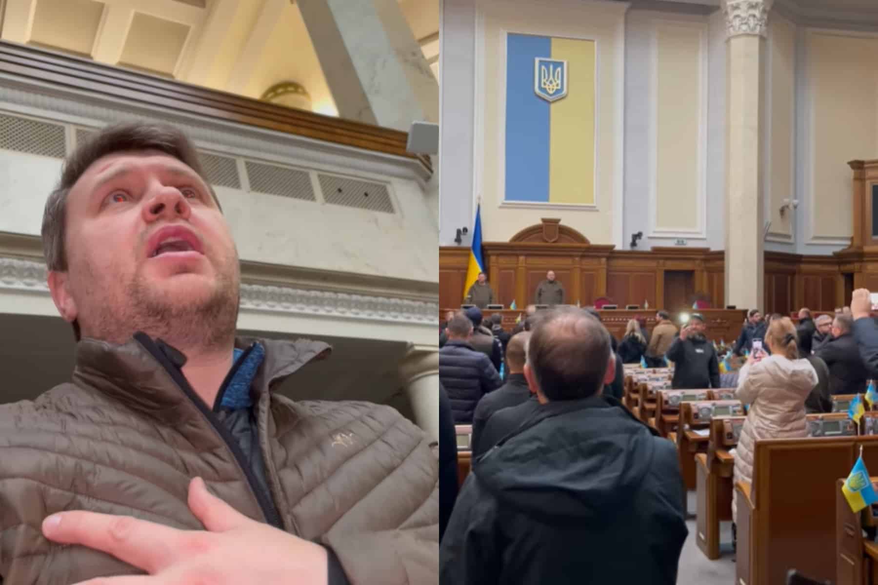 Watch: Singing Ukrainian MPs ‘send message to world’ from Kyiv