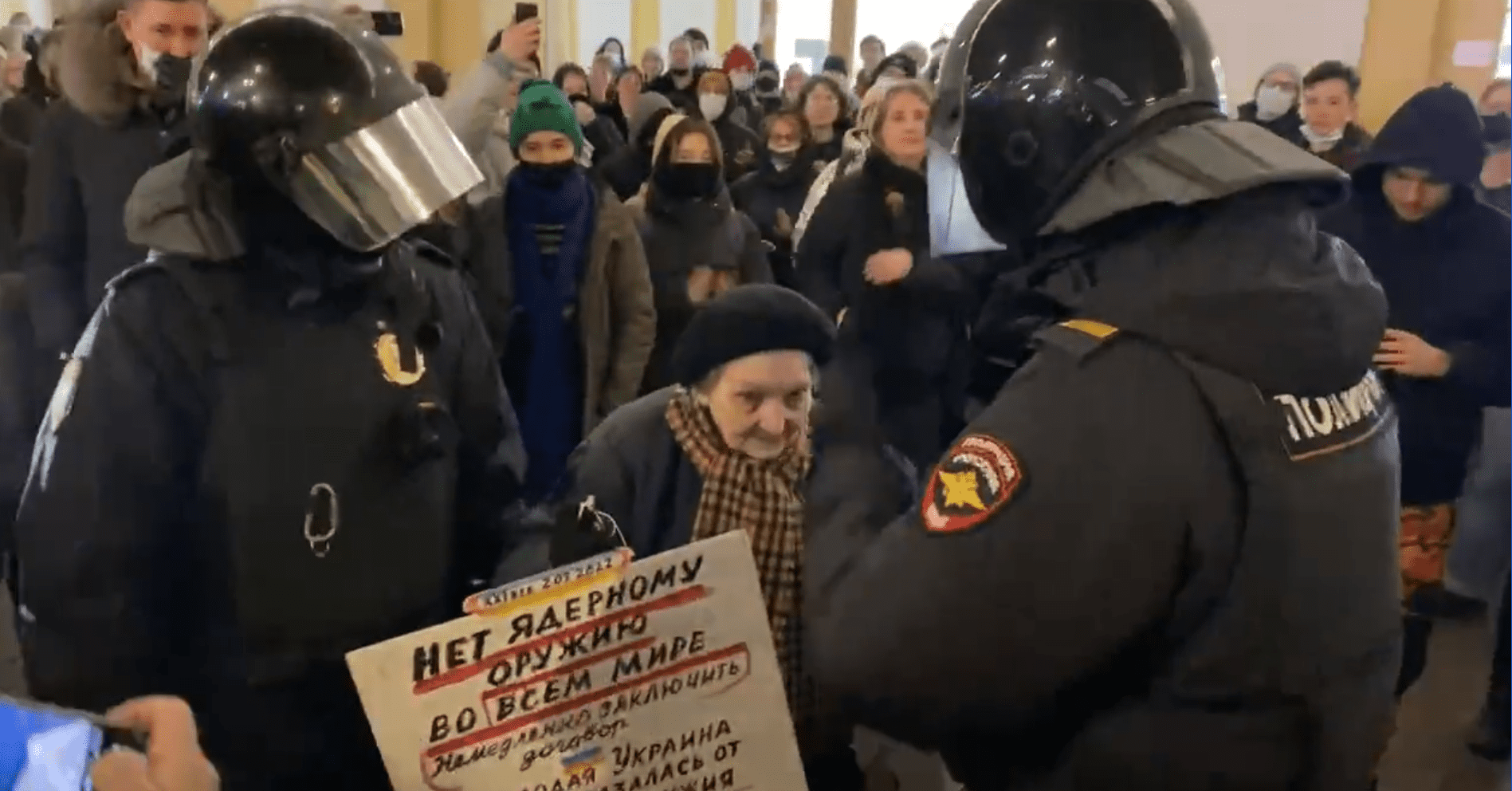 Elderly survivor of Nazi siege of Leningrad arrested for protesting Ukraine war