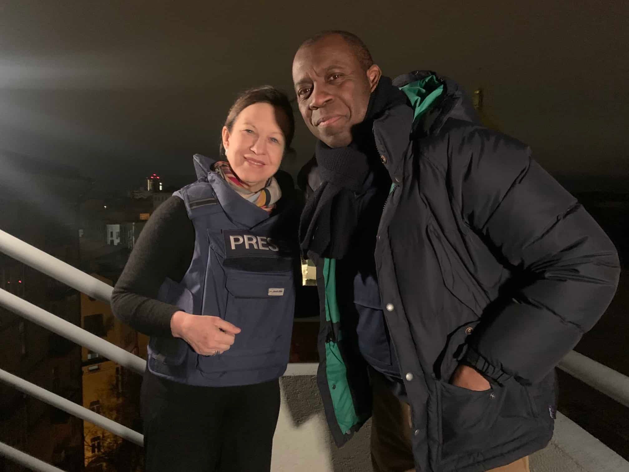 'It was a long night' BBC reporter Clive Myrie forced to flee from