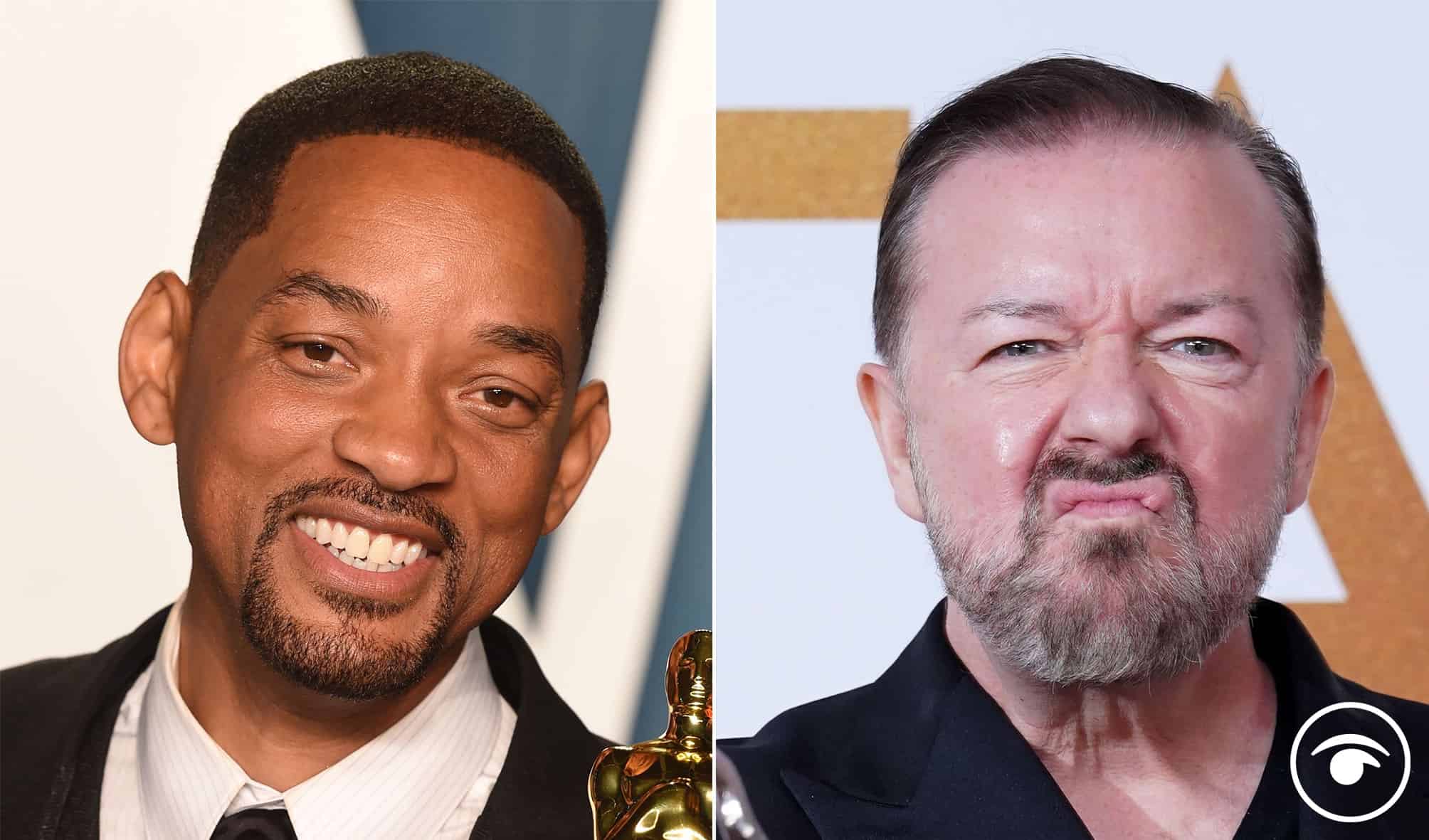 Oscars: Ricky Gervais mocks Will Smith as length of ban slammed online