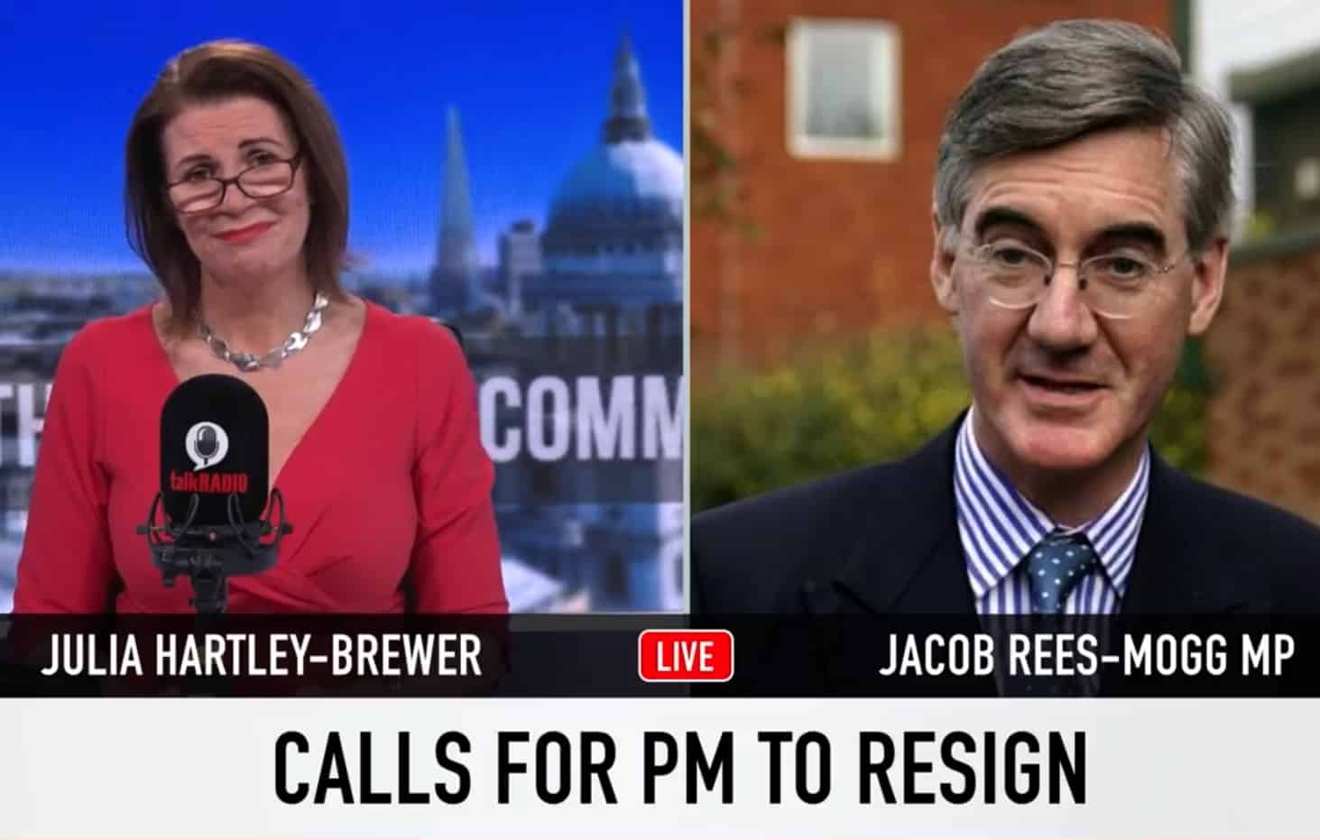 Hartley-Brewer ‘beyond cross’ as she comes to blows with Rees-Mogg over bewildering defence of PM