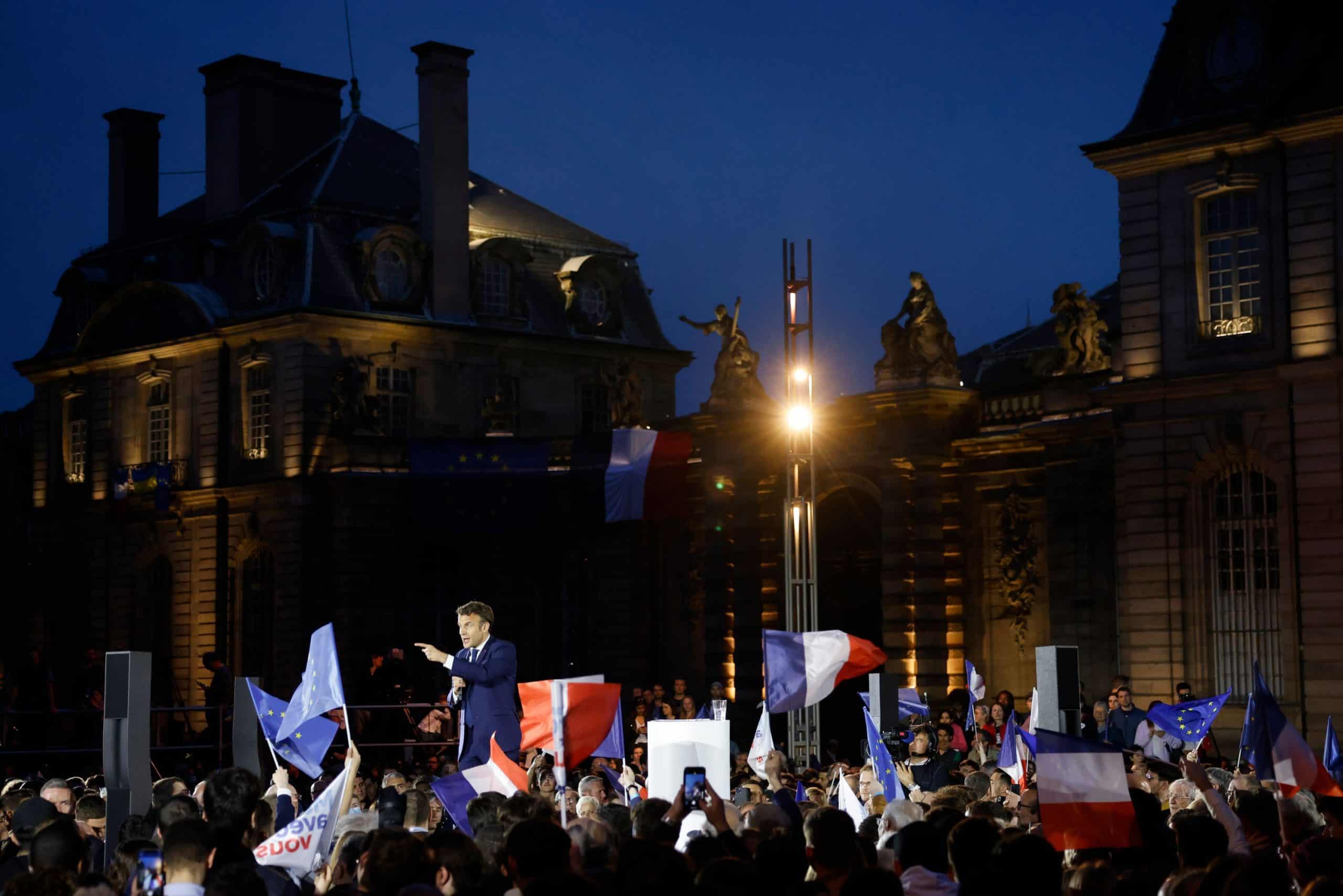 Macron declares election battle with Le Pen France’s ‘European referendum’