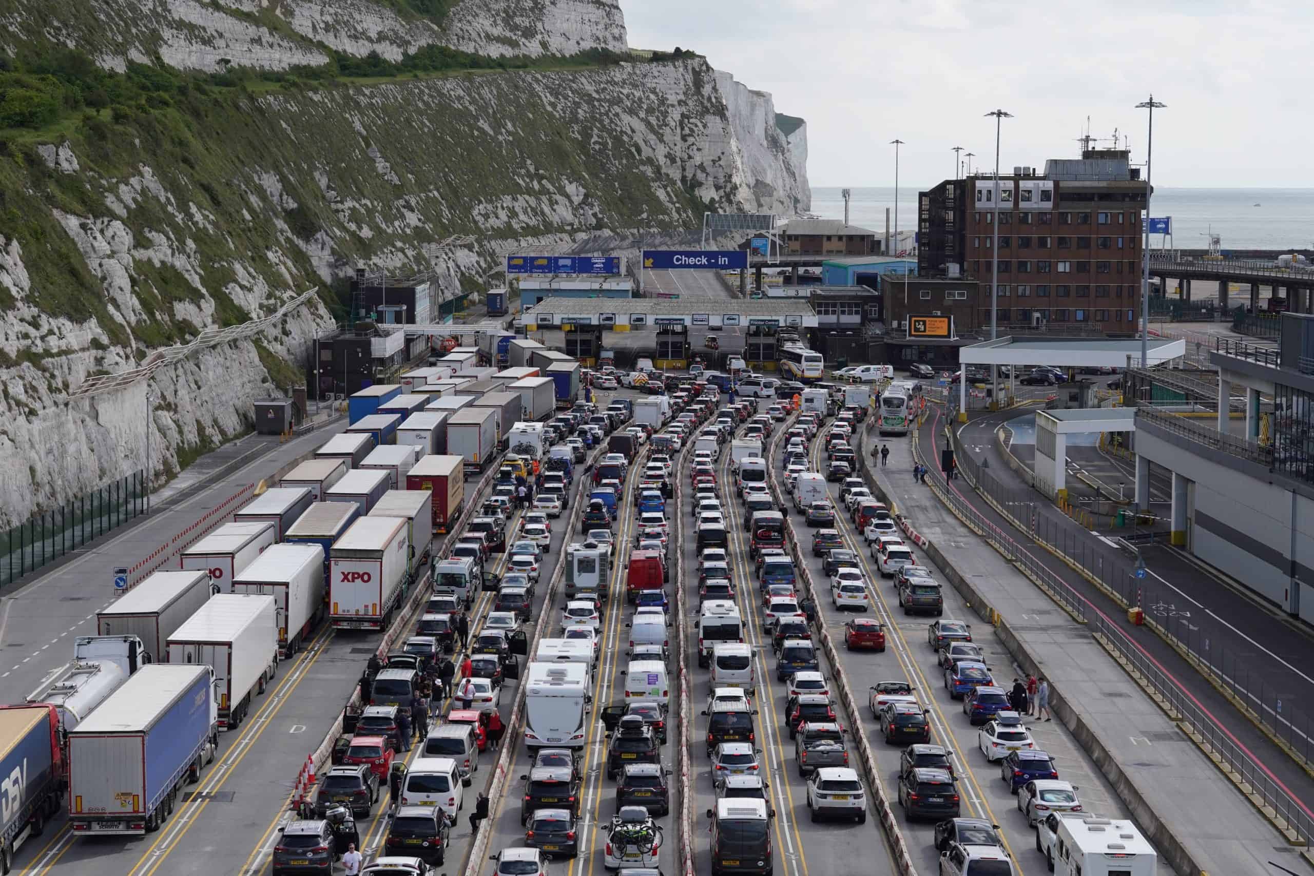 Tory MP says Dover becoming as famous for traffic jams as for White Cliffs leaving people to say same thing