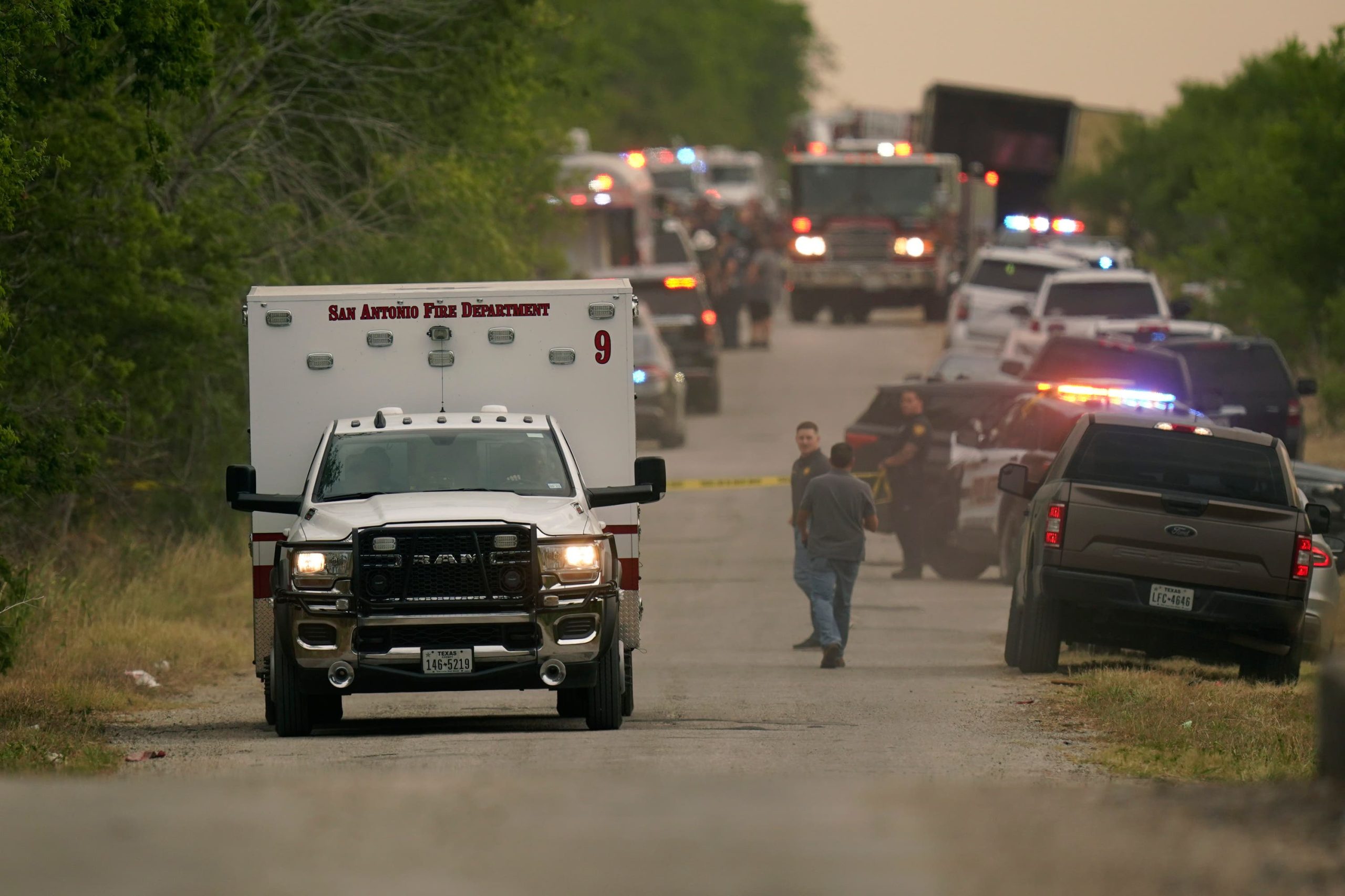 ‘Hot to the touch’: Tragedy as the bodies of 46 migrants found in lorry trailer in southern Texas