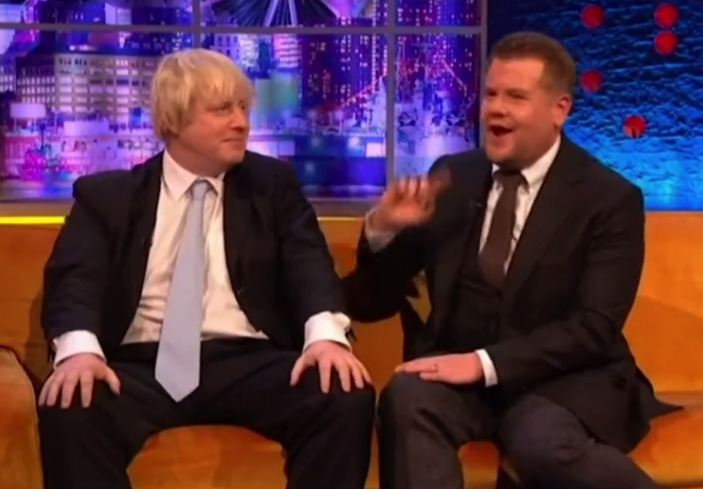 ‘Absolute b*llocks’: Flashback to when Johnson tried to convince Corden that wearing a helmet doesn’t make cycling safer