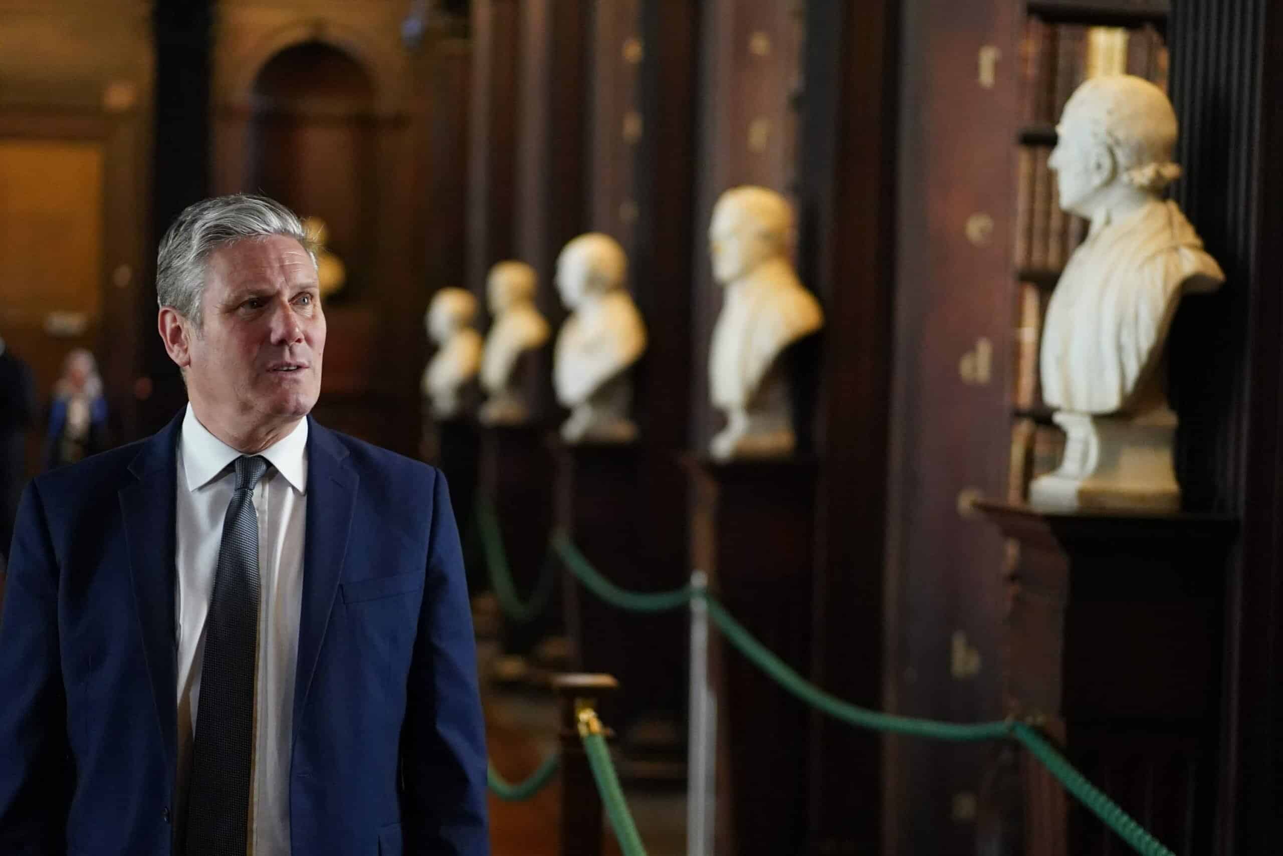 Starmer accuses Johnson of taking ‘wrecking ball’ to Anglo-Irish relations
