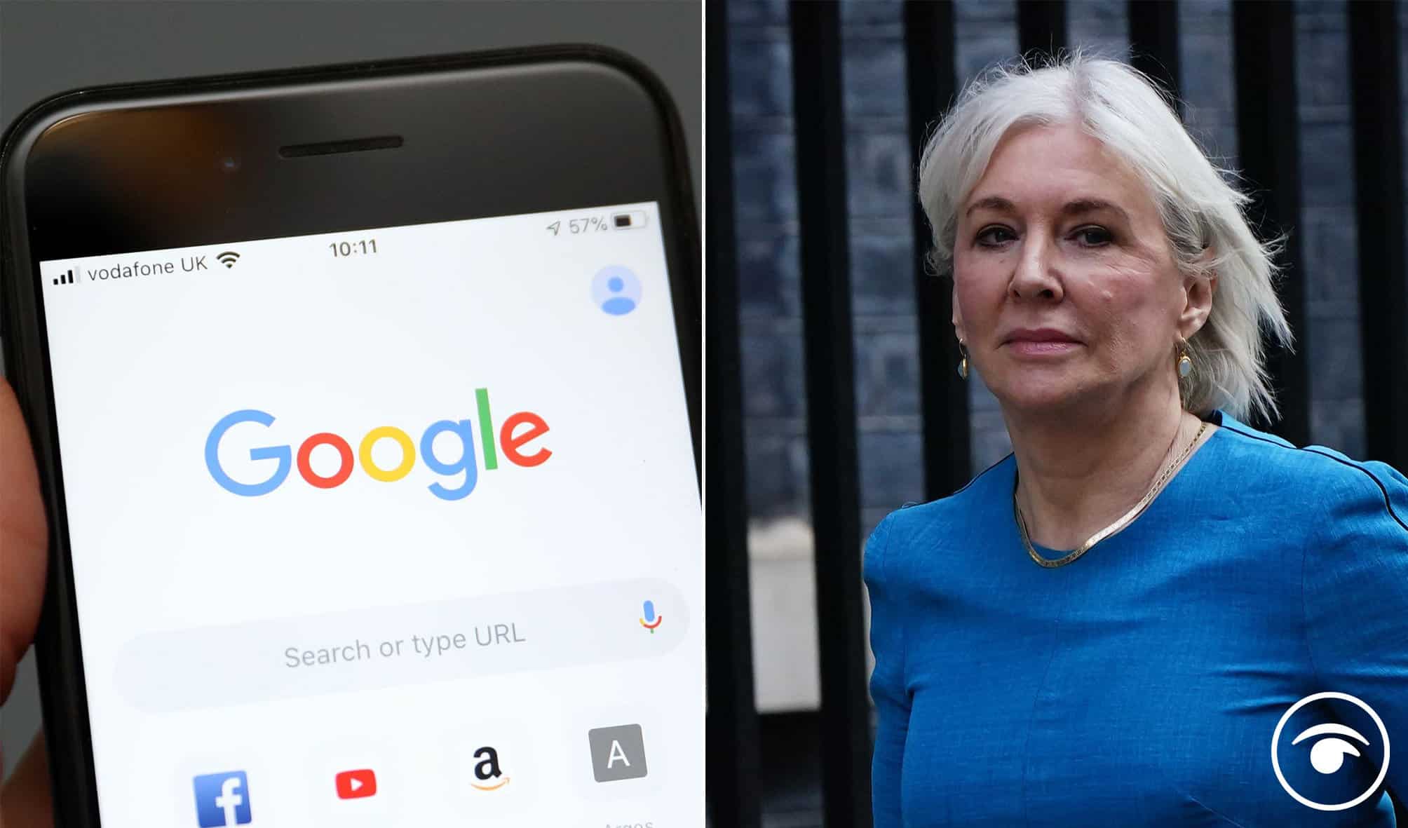 Dorries slammed for involvement in Mail article accusing Google of left-wing bias
