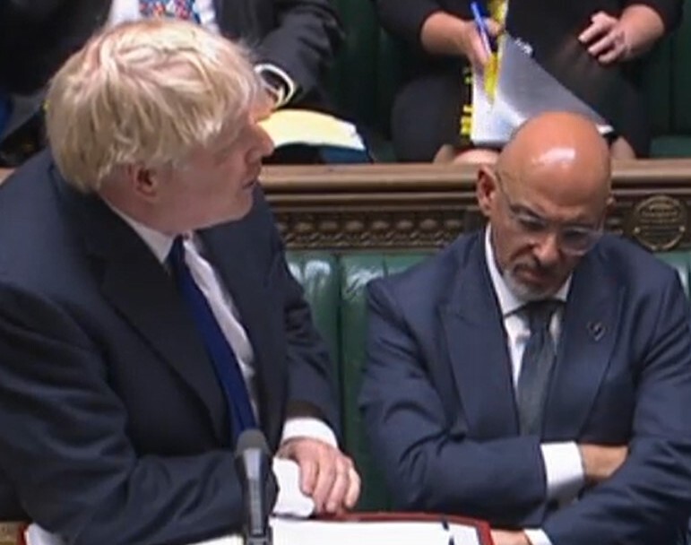 Zahawi – made Chancellor by PM hours ago – at Downing Street demanding Johnson quits!