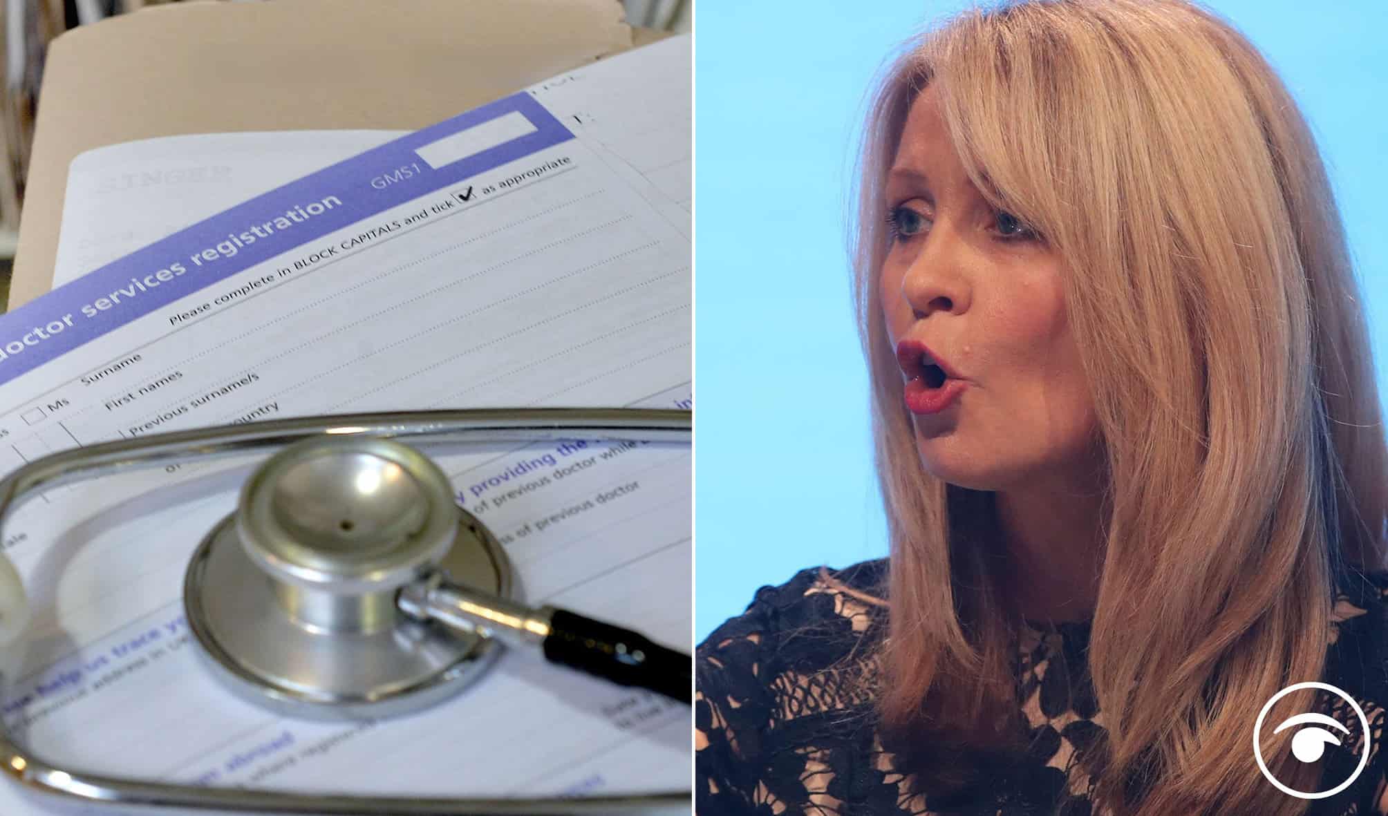 Tory MP Esther McVey claims GPs don’t work enough but is owned 24/7 by doctor