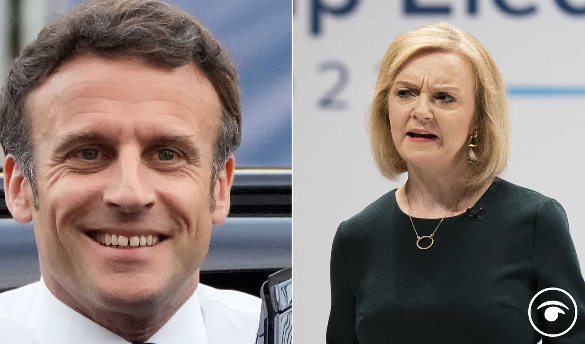 Watch: Macron’s epic response to Liz Truss after she refused to call him a friend