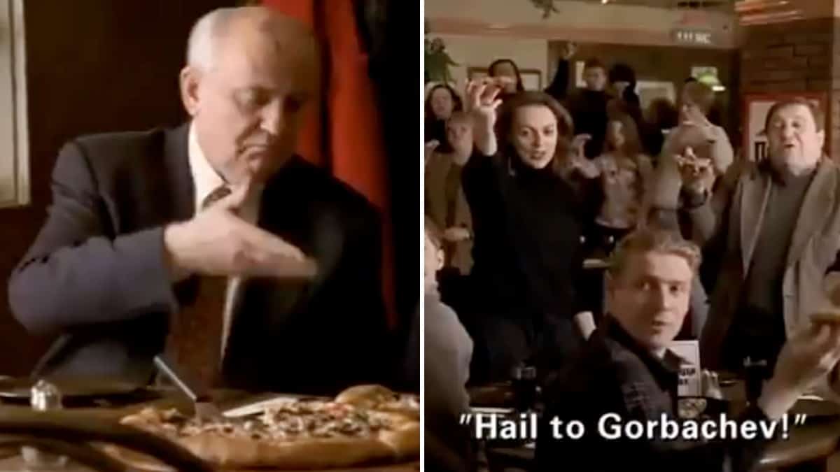 Watch: Mikhail Gorbachev once appeared in Pizza Hut advert and bagged MTV award