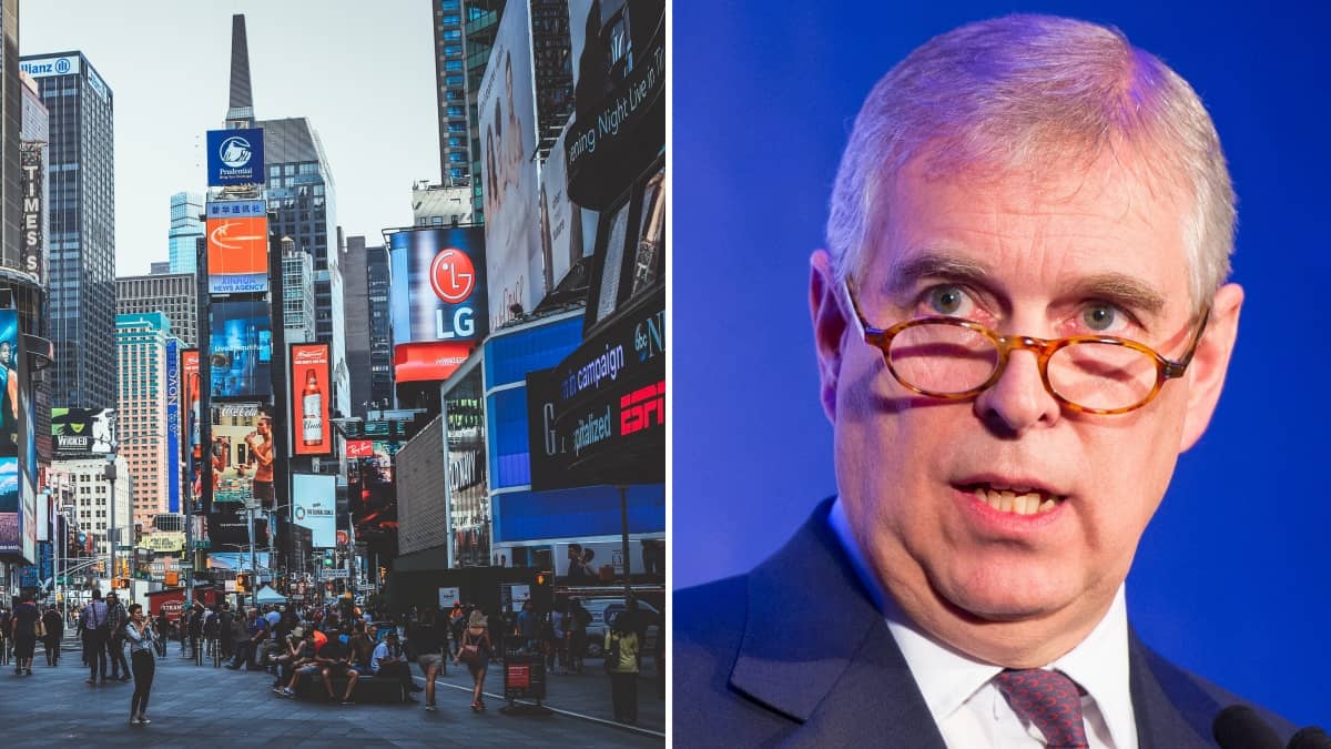 New York storage company goes viral with Prince Andrew billboards