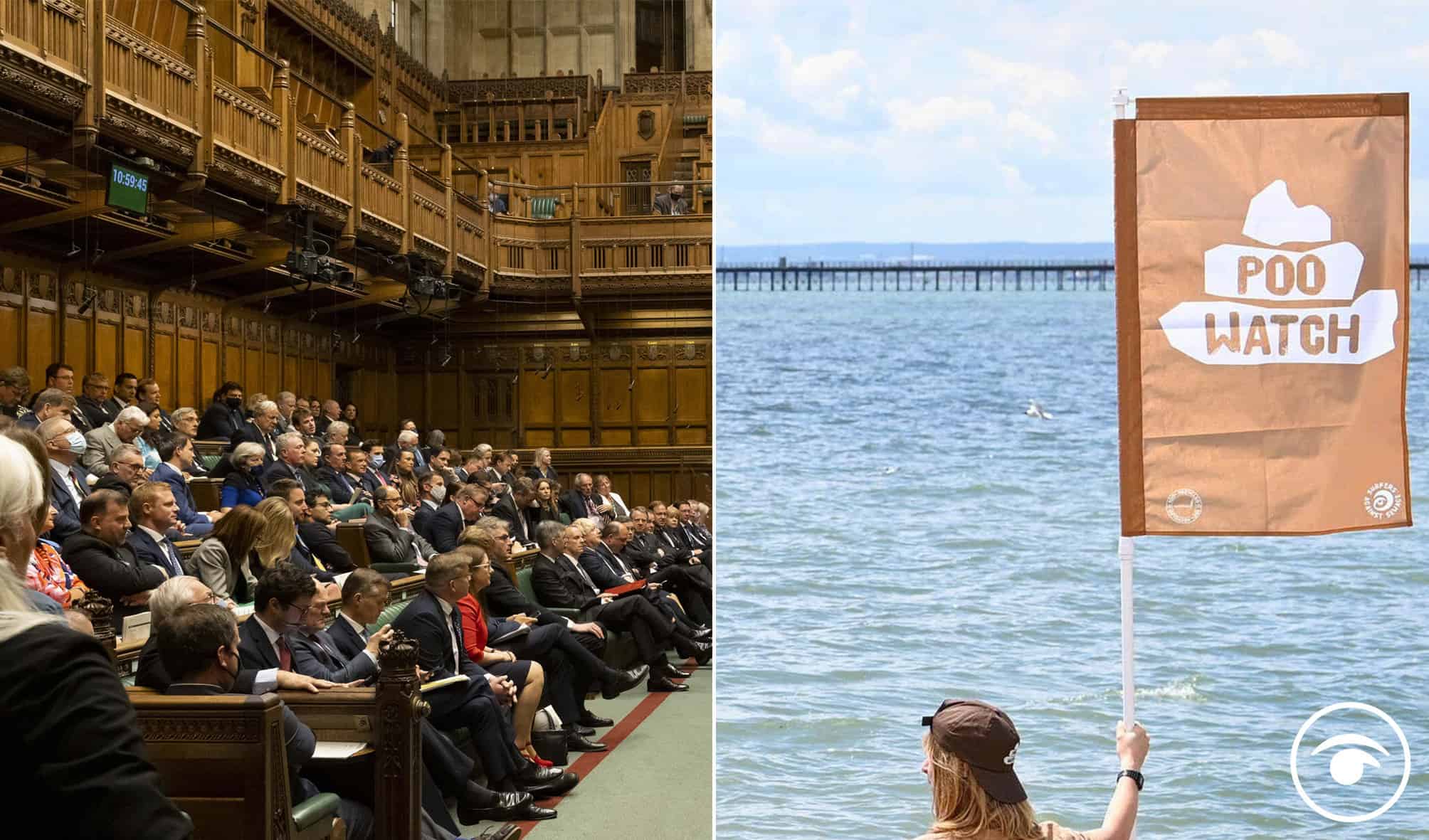 Oh the irony! Tory MPs call for a stop to sewage being dumped in the sea