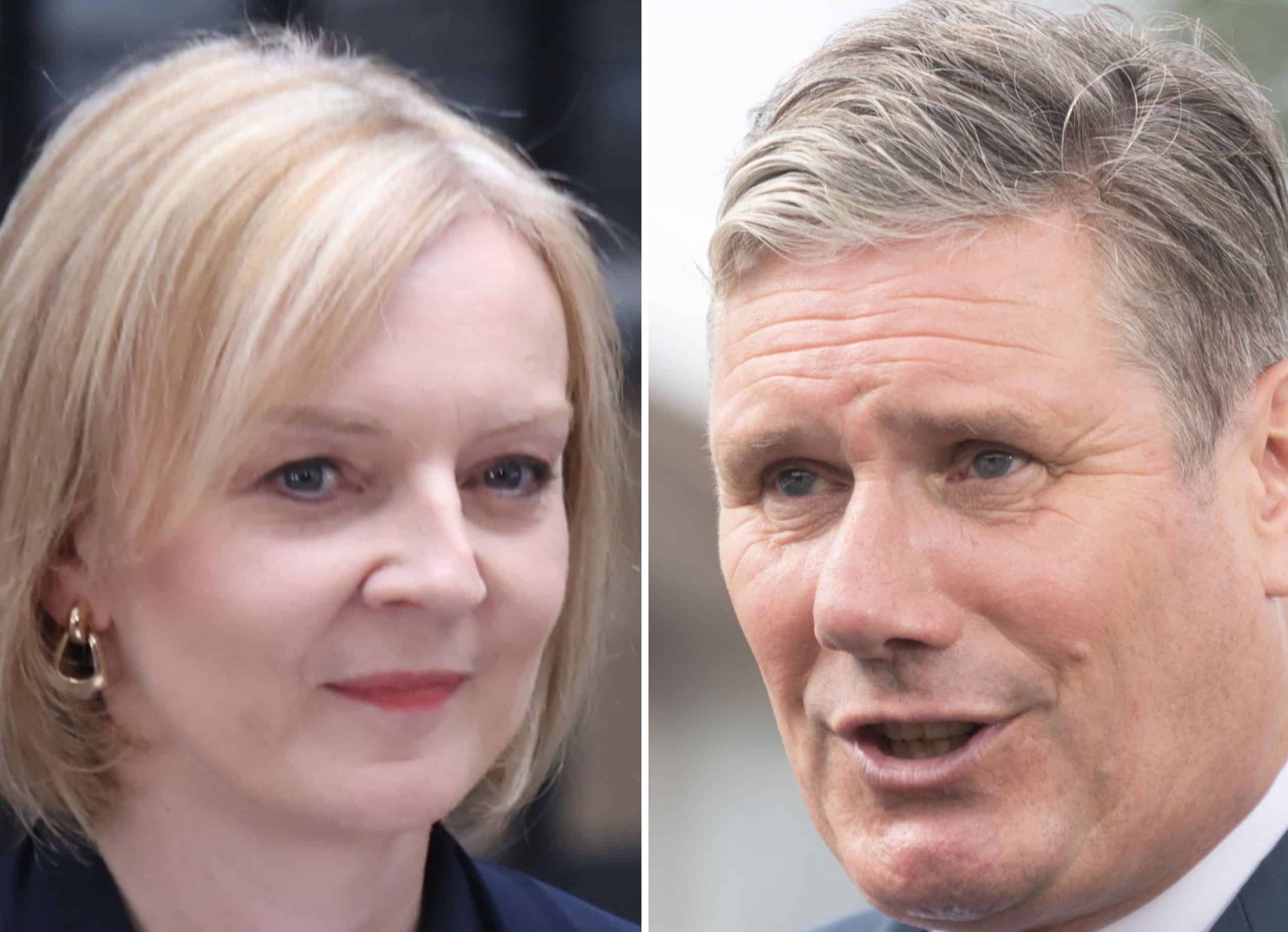 Awkward picture of Liz Truss and Keir Starmer sparks thousands of reactions