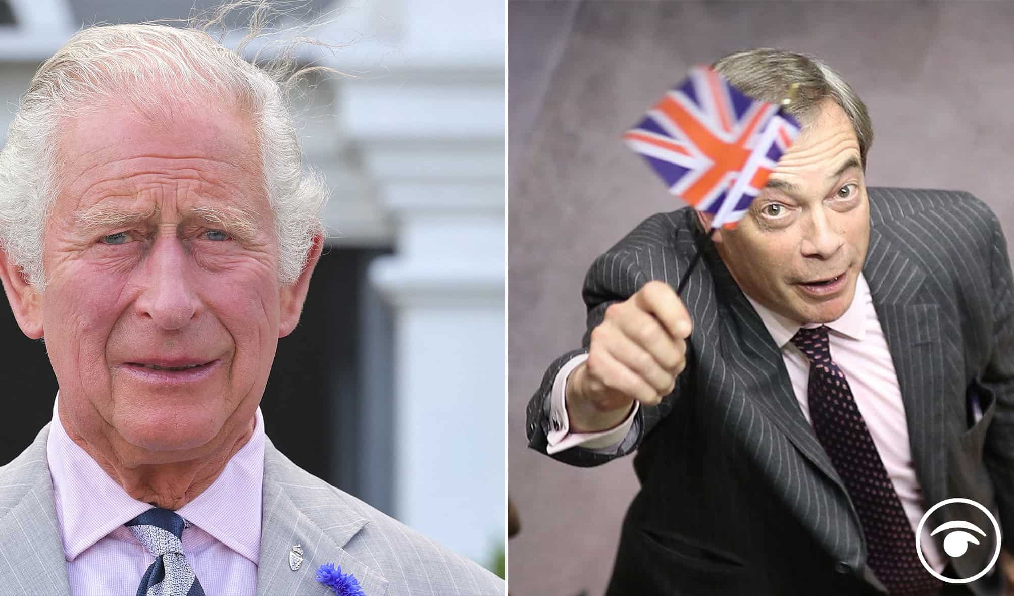 Farage is fawning over King Charles but people haven’t forgotten past comments
