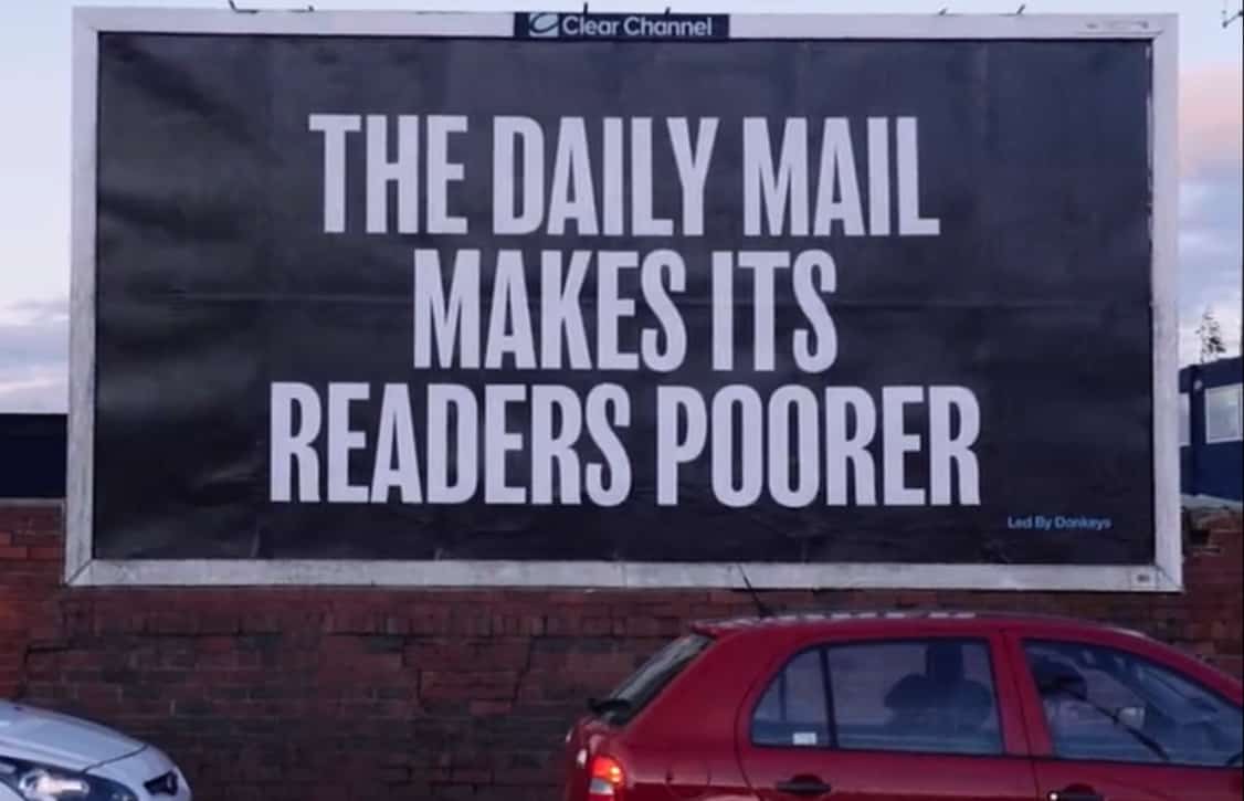 Led By Donkeys target Daily Mail with latest billboard campaign