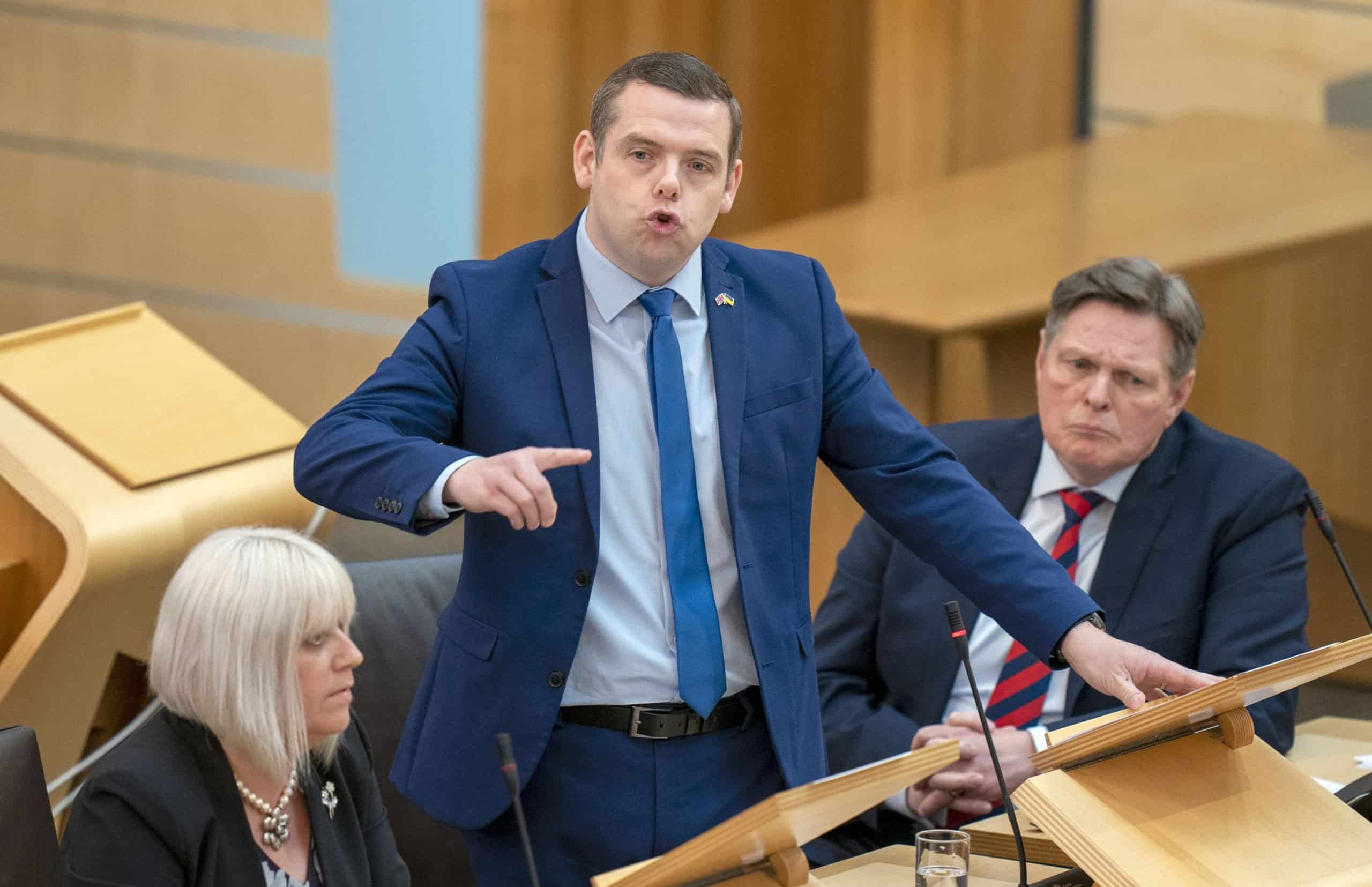 Douglas Ross: I would sack frontbencher if they sent Williamson texts