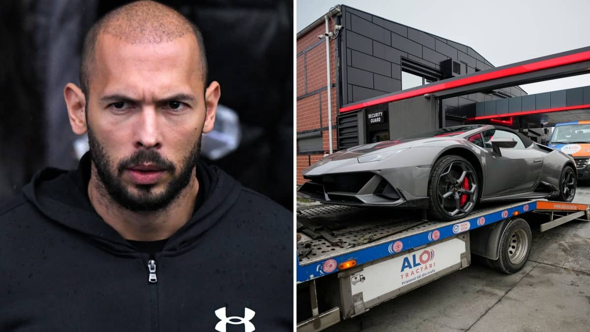 Watch: Romanian authorities seize luxury cars from Andrew Tate’s compound