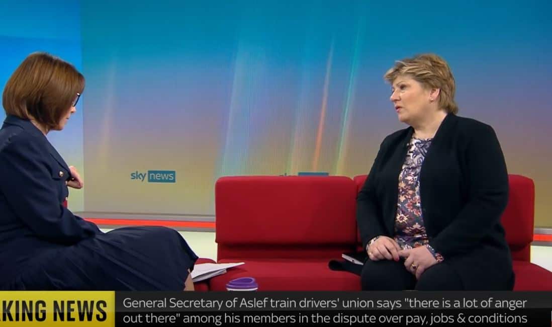 Emily Thornberry rips into Tories over strike action