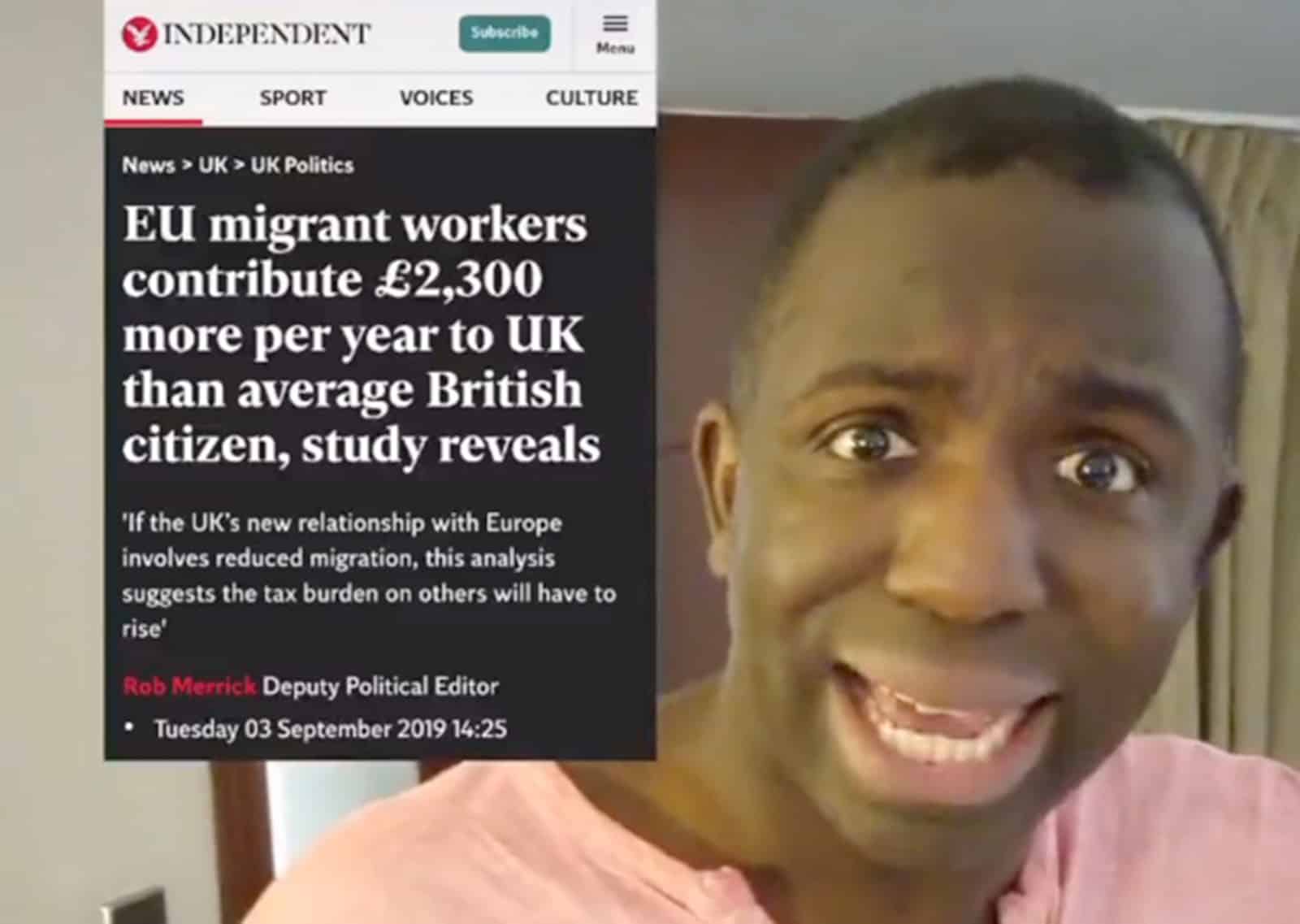Rebuttal of the Day: Femi dismantles left-wing argument against immigration