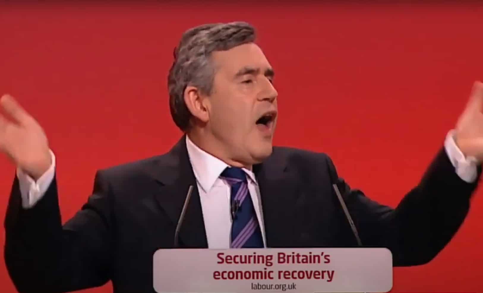 Flashback: To Gordon Brown listing what New Labour achieved in government