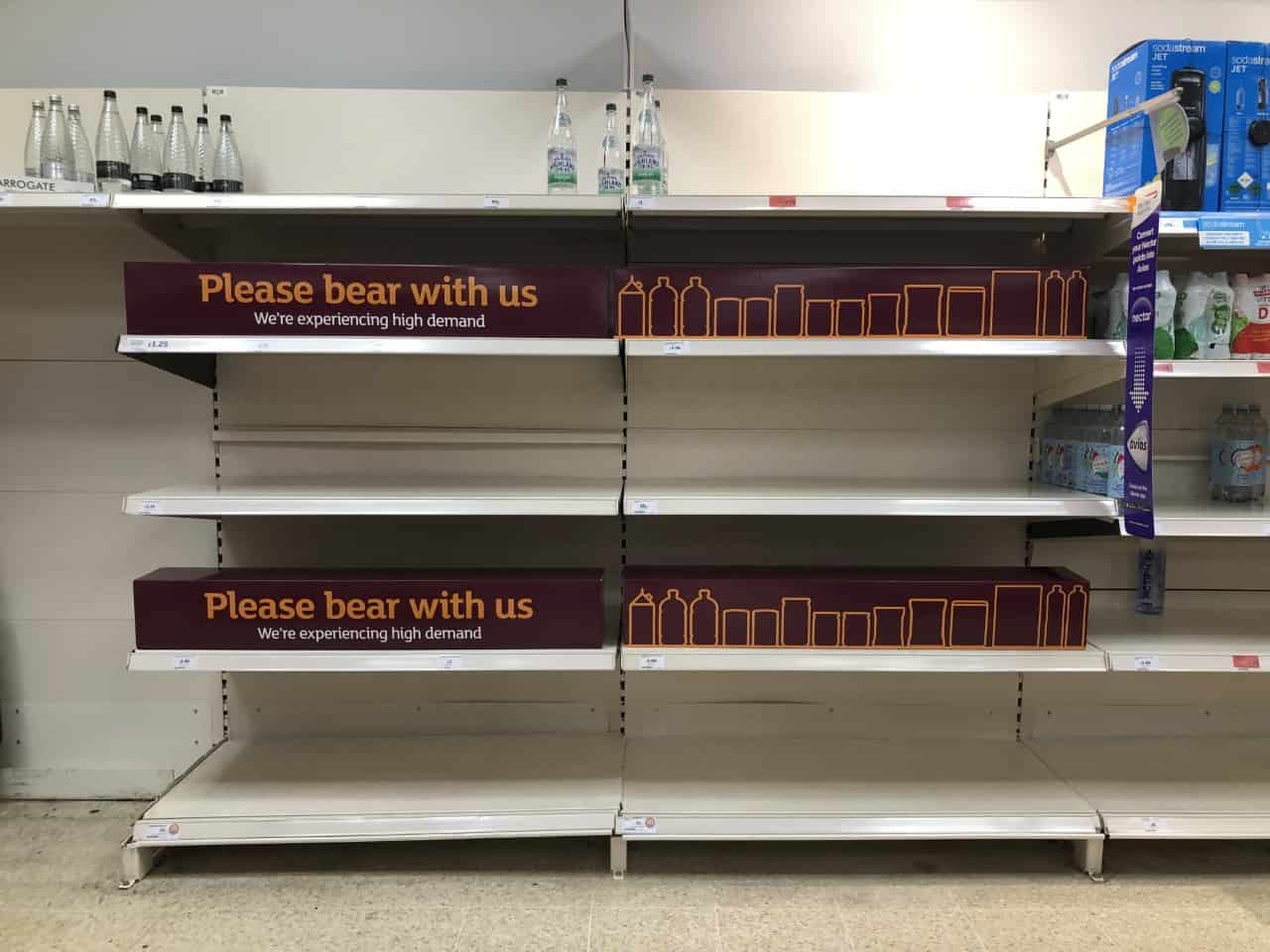 Pictures of empty shelves flood social media as farmers warn of Brexit food crisis