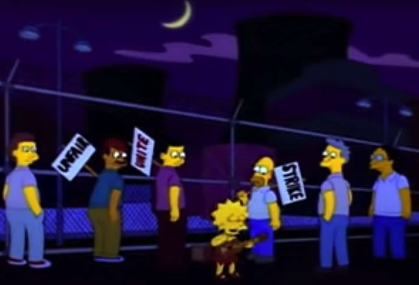 Simpsons episode where Homer goes on strike broadcasted on ‘Walkout Wednesday’