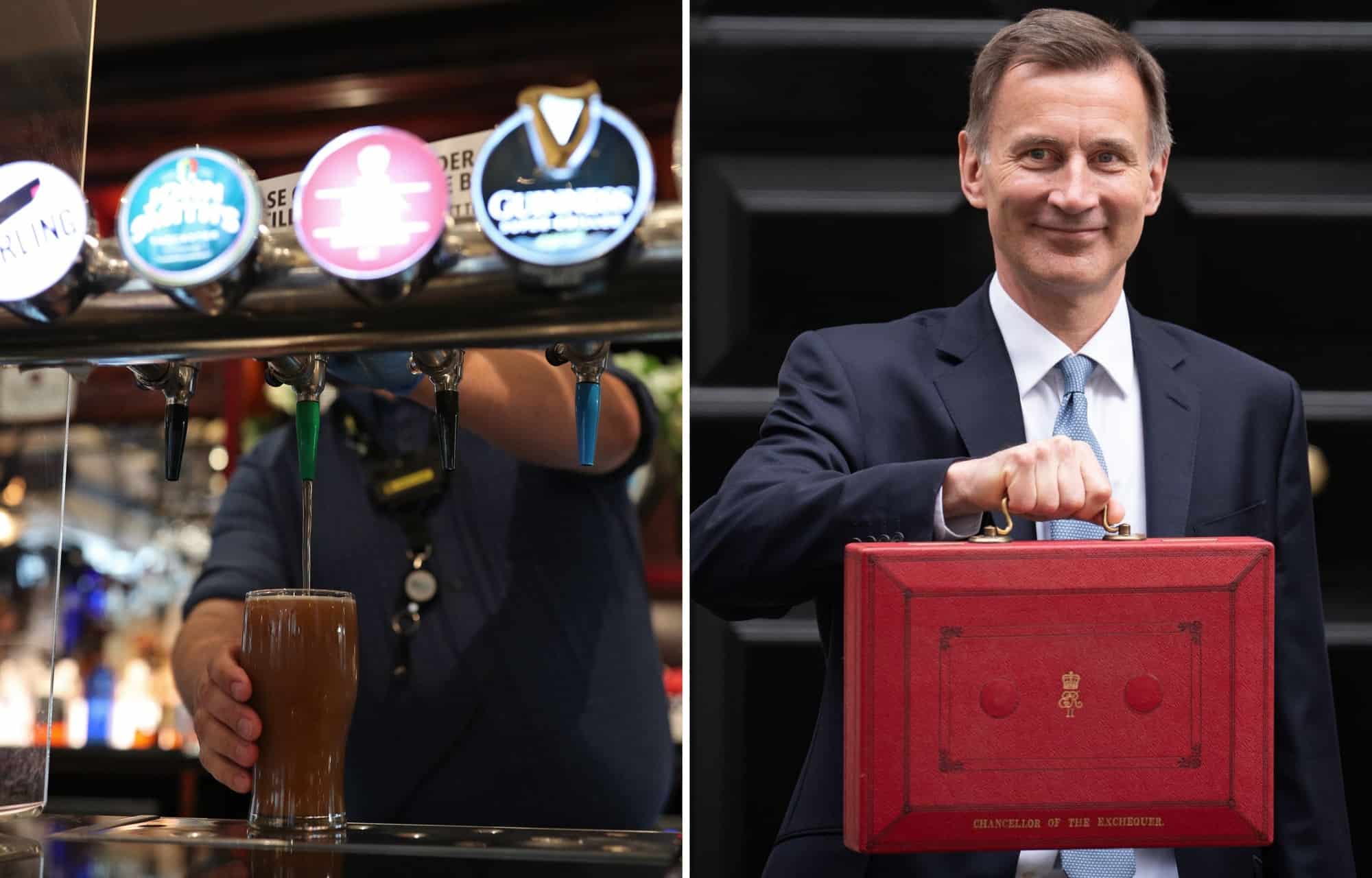 Jeremy Hunt’s ‘Brexit pubs guarantee’ gets a frothy reaction on social media