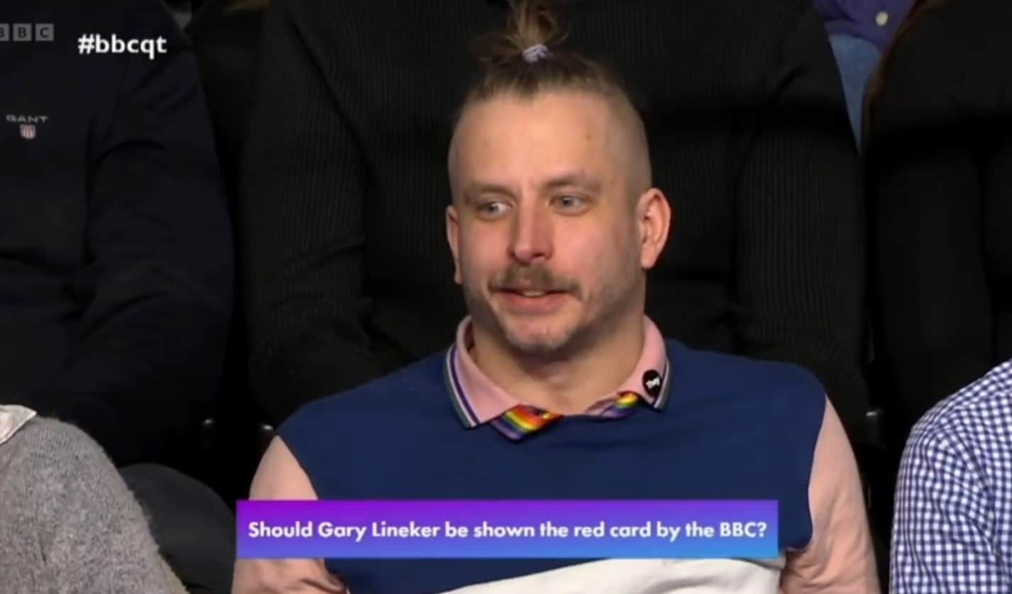 Question Time mutes audience member for dropping the F-Bomb
