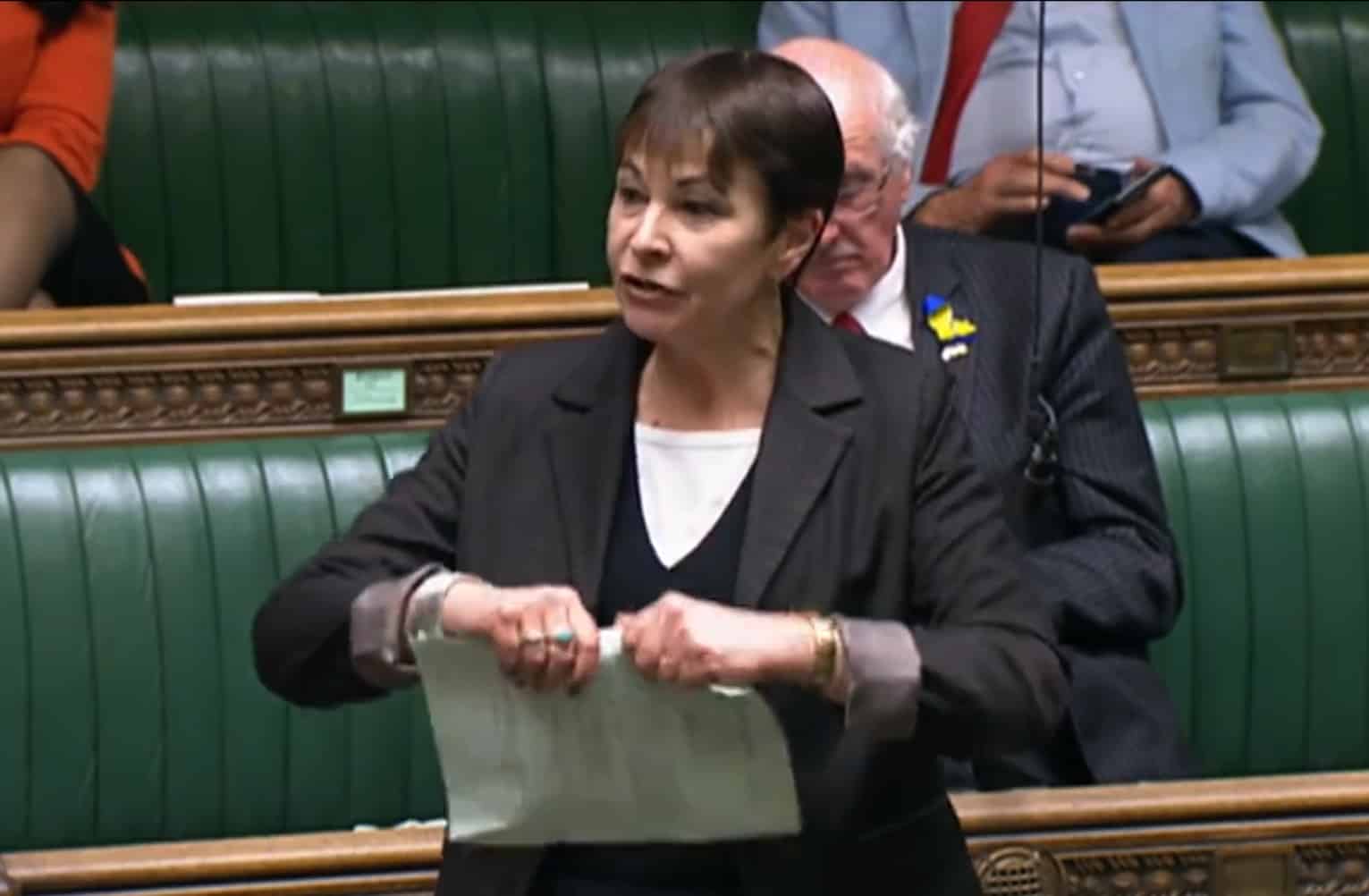 Watch: Caroline Lucas rips up Illegal Immigration Bill in parliament
