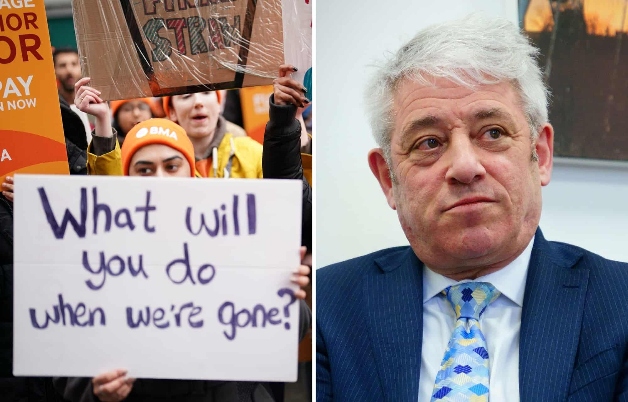 Bercow tells Tories to ‘cough up and pay’ teachers and nurses