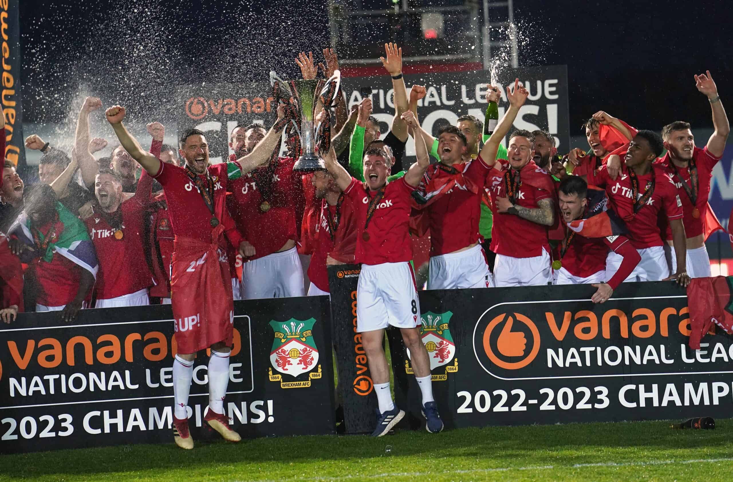 Wrexham players sing ‘f*** the Tories’ after winning National League title