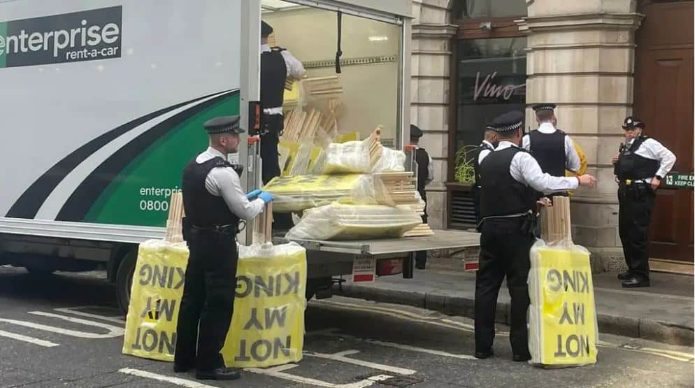 Met Police ‘regrets’ arrests of six protesters ahead of King’s coronation