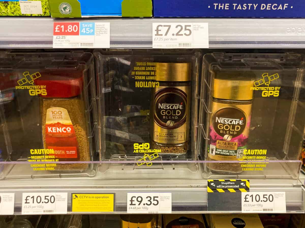 Instant coffee in security cases