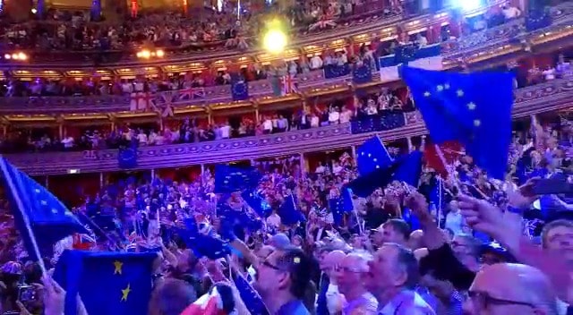 BBC under fire for showing EU flags at Proms