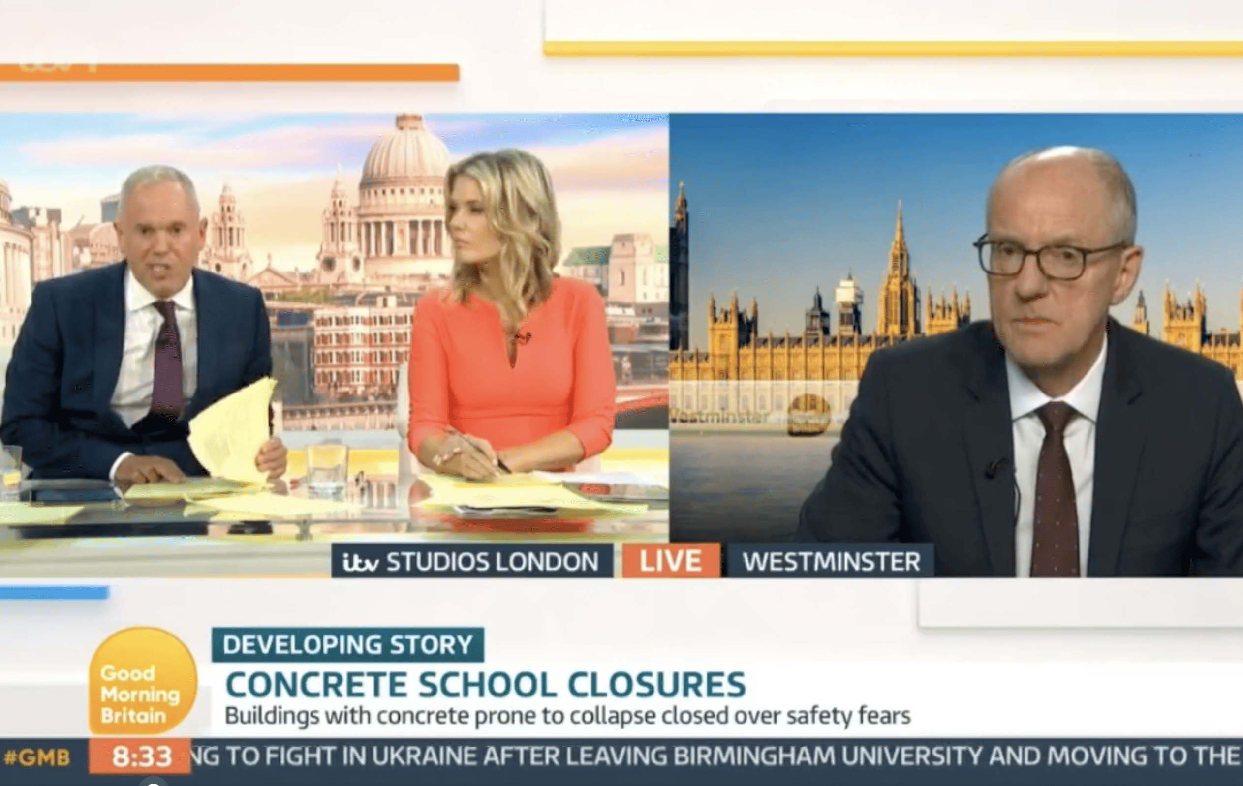 Schools minister crumbles under pressure of live TV grilling