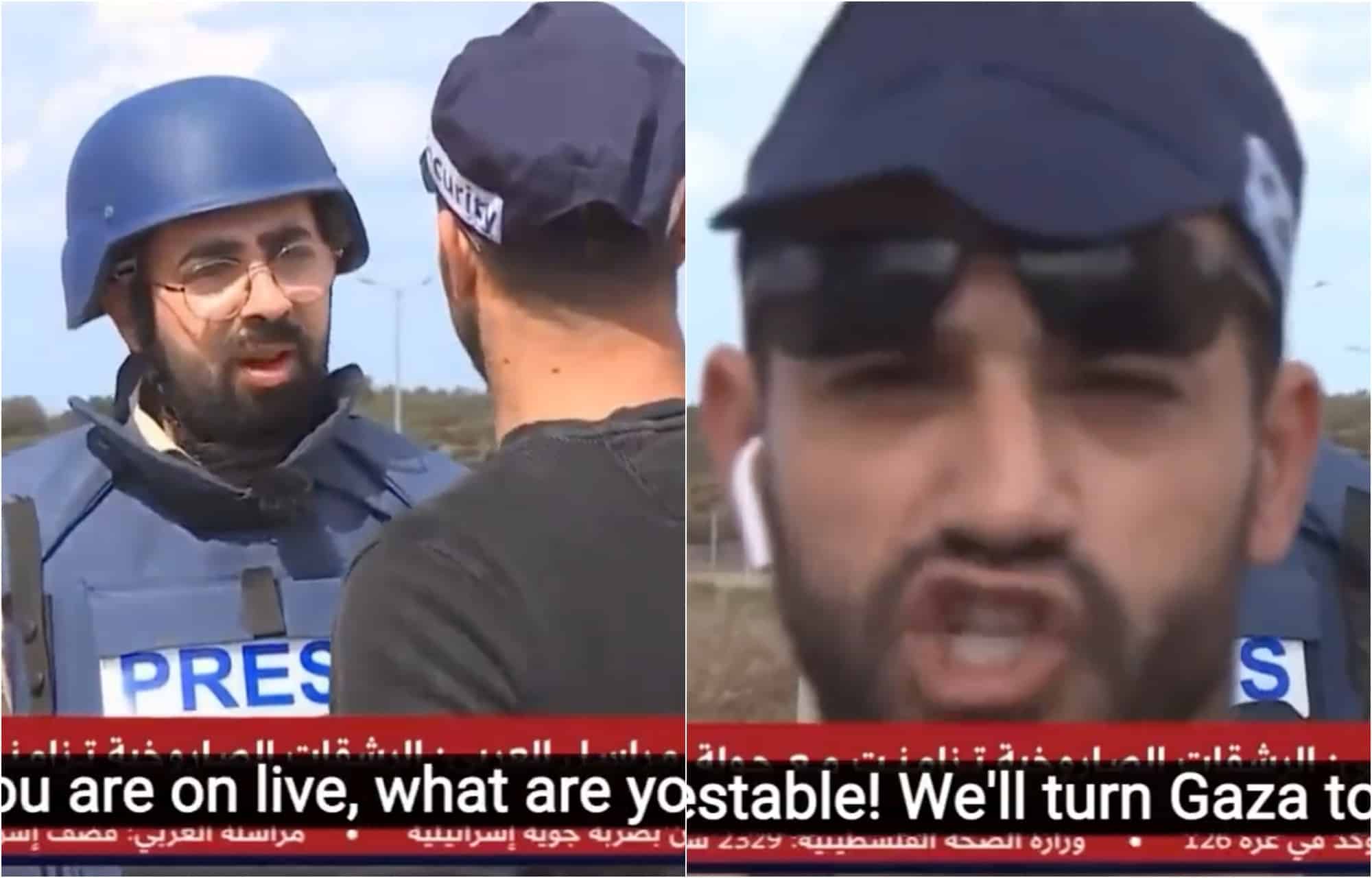 ‘We will turn Gaza to dust!’: Qatari journalist threatened live on air by Israeli security officer